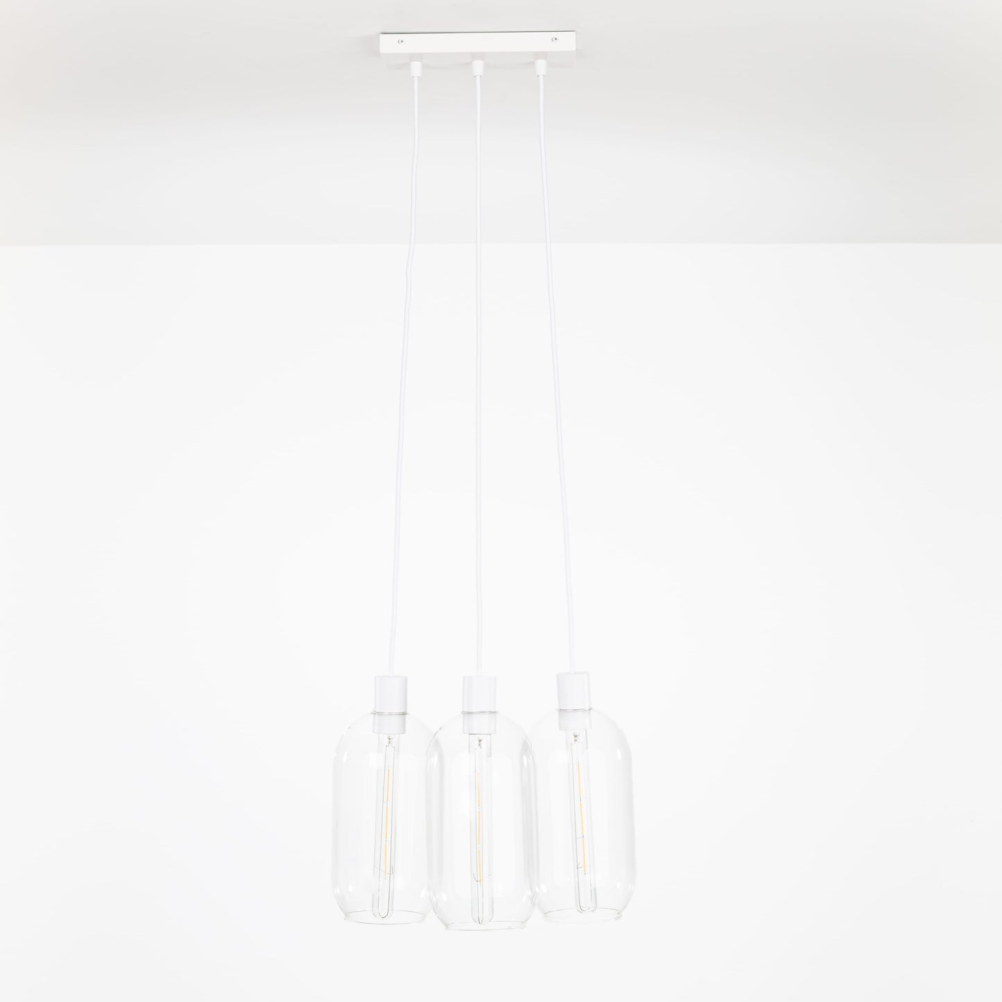 AiO Dash Multiport Chandelier - Glass Pill Shade