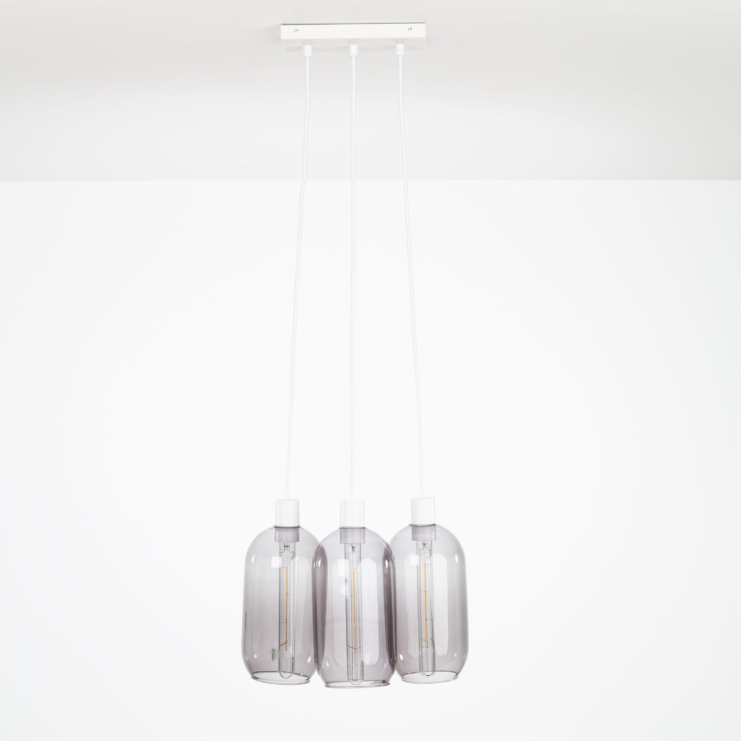 AiO Dash Multiport Chandelier - Glass Pill Shade