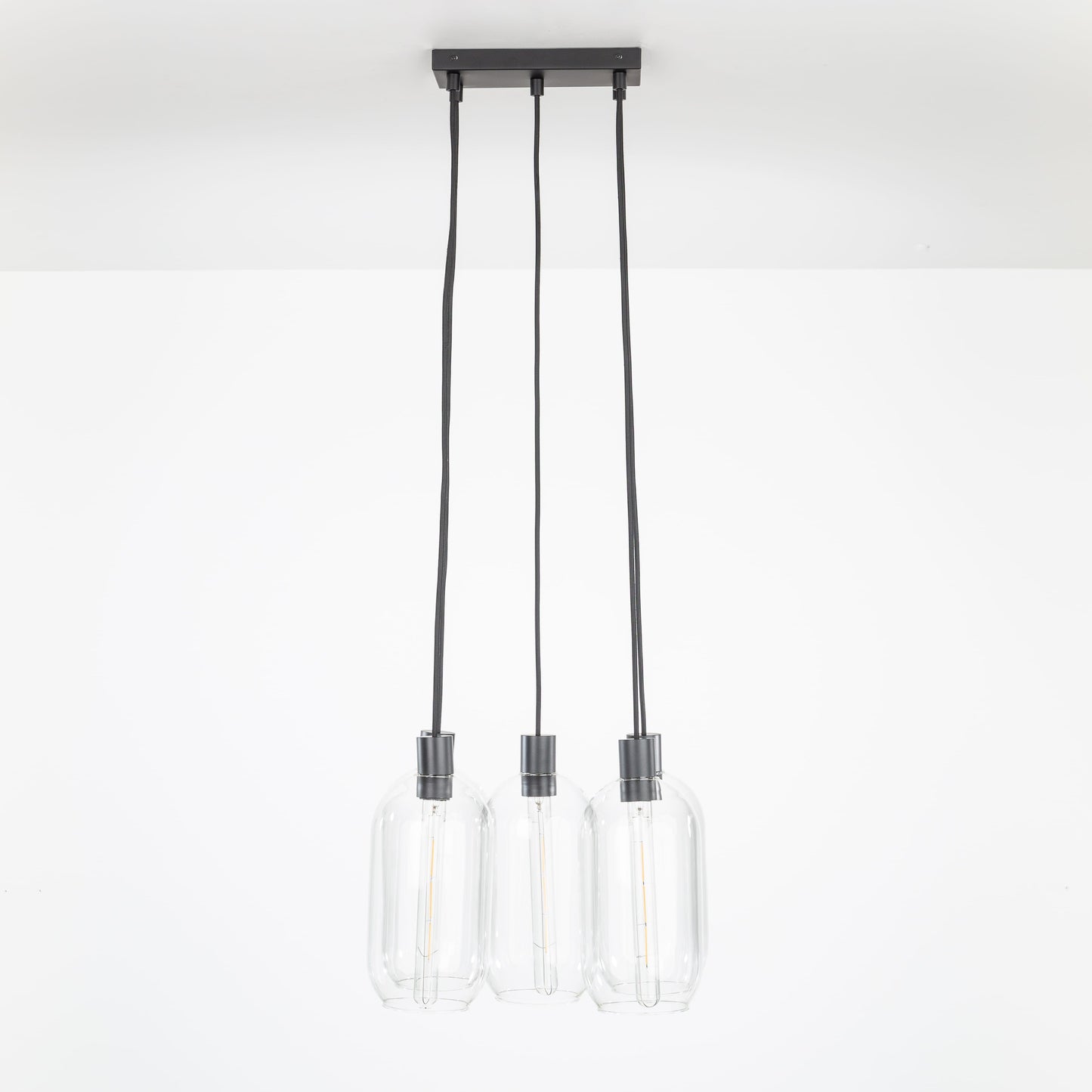 AiO Dash Multiport Chandelier - Glass Pill Shade