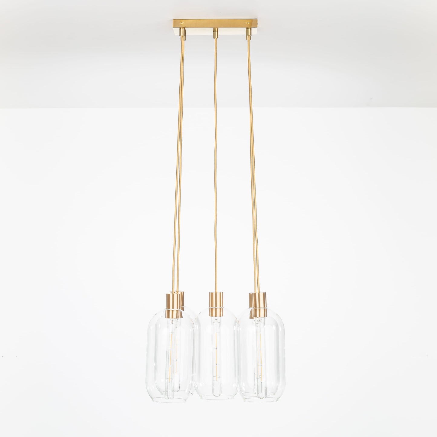 AiO Dash Multiport Chandelier - Glass Pill Shade