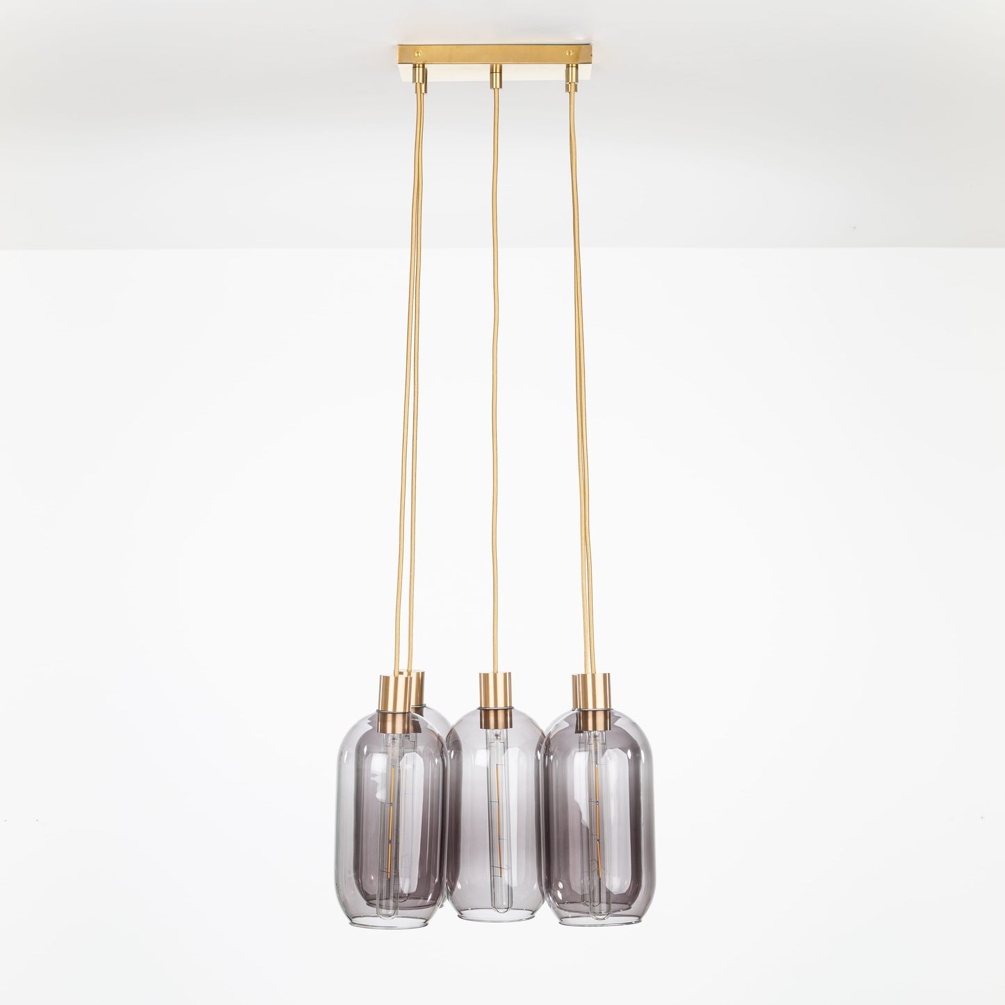 AiO Dash Multiport Chandelier - Glass Pill Shade