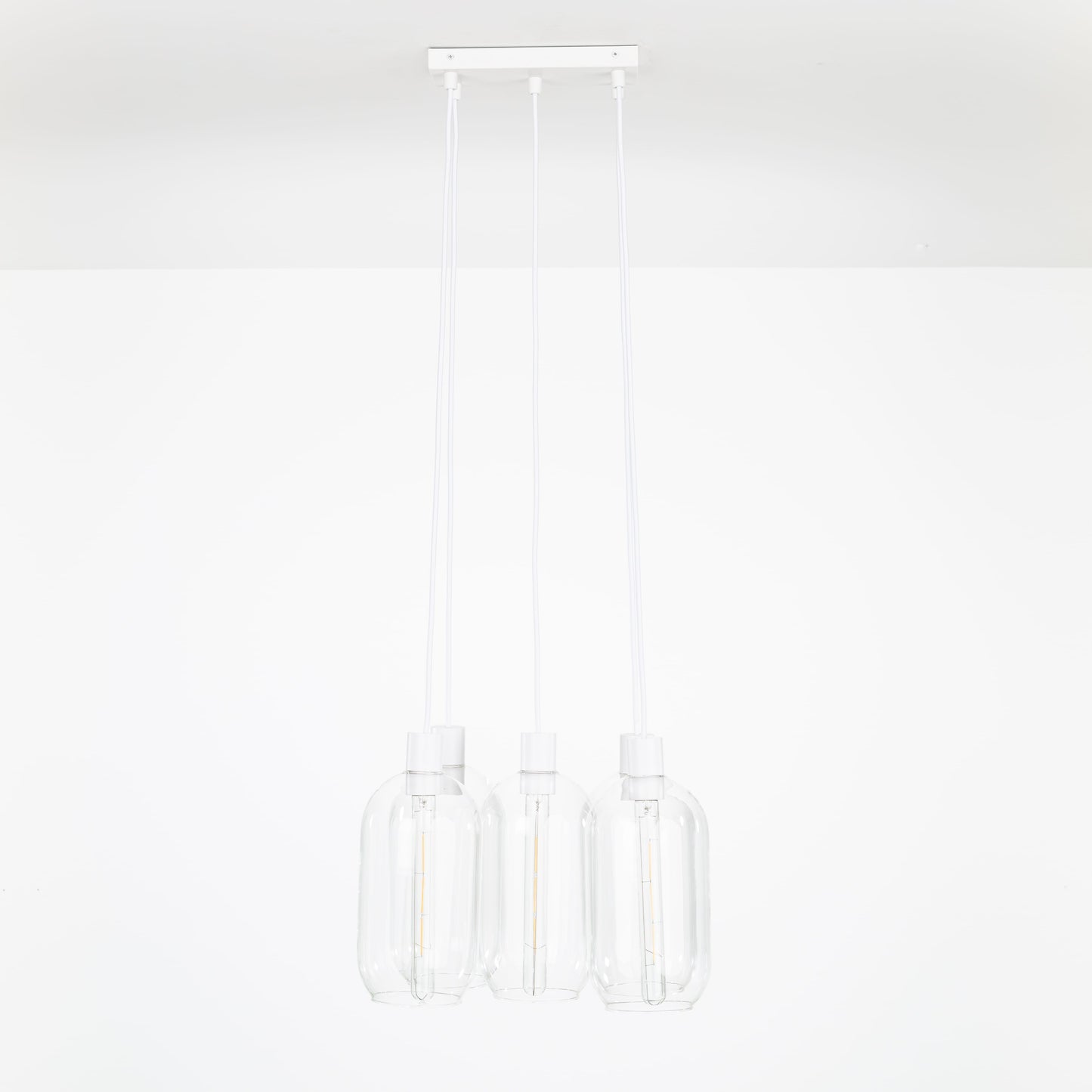 AiO Dash Multiport Chandelier - Glass Pill Shade