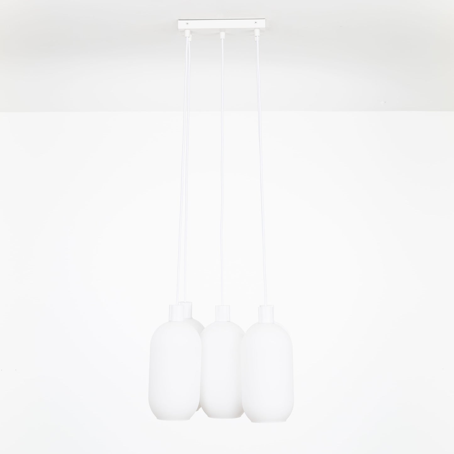AiO Dash Multiport Chandelier - Glass Pill Shade