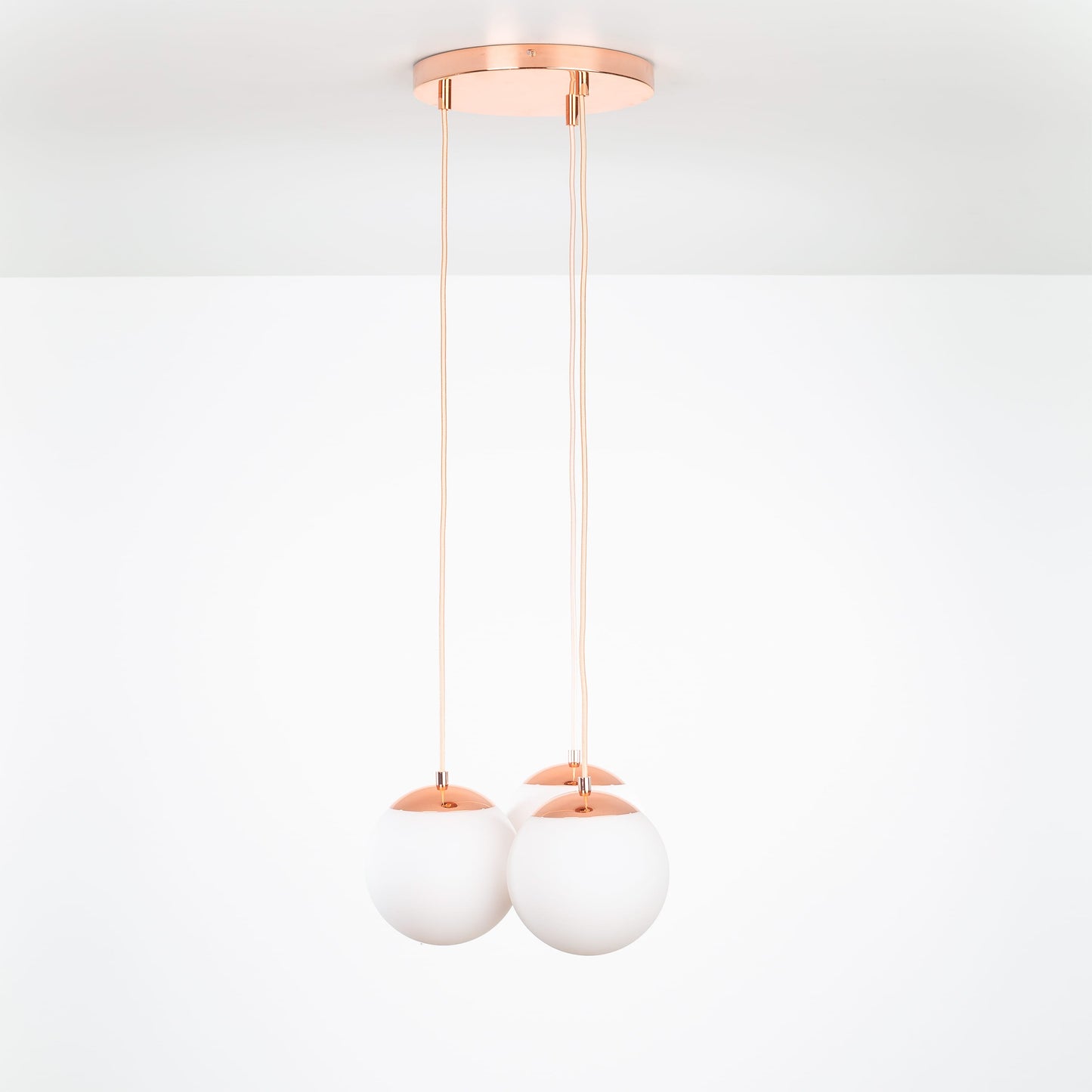 Mod Globe Loop Multiport Chandelier - 8in