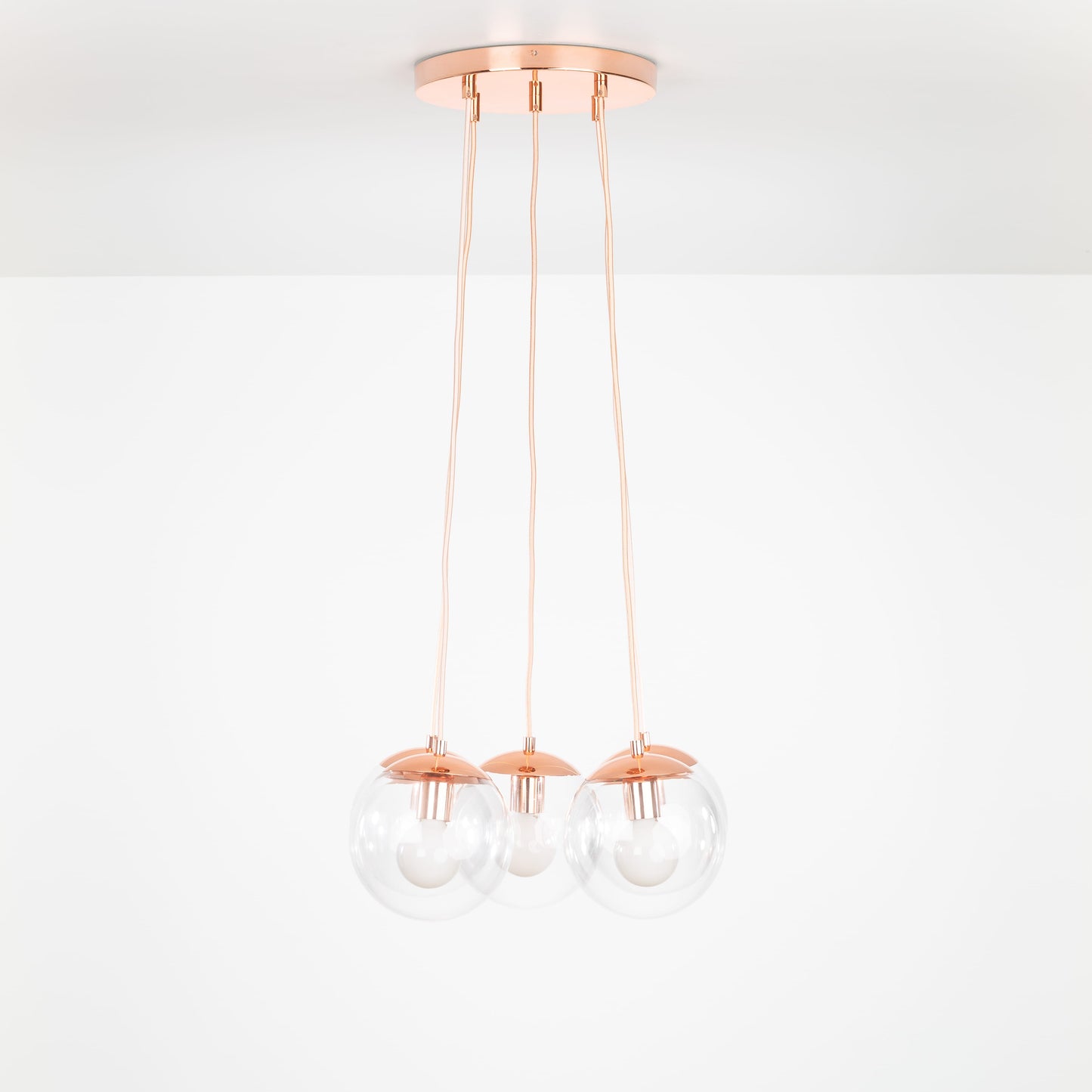 Mod Globe Loop Multiport Chandelier - 8in