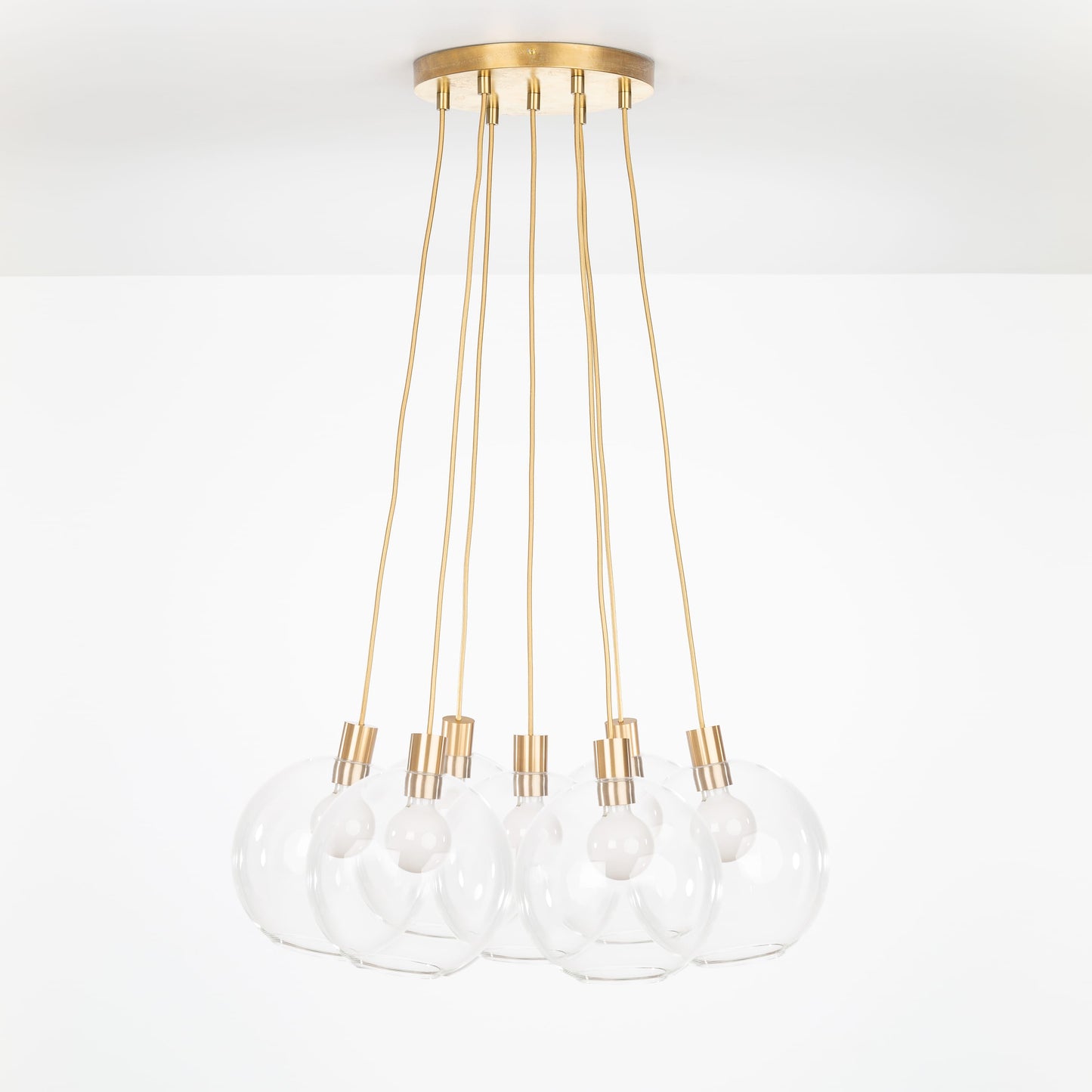 AiO Loop Multiport Chandelier - 8in Glass Globe