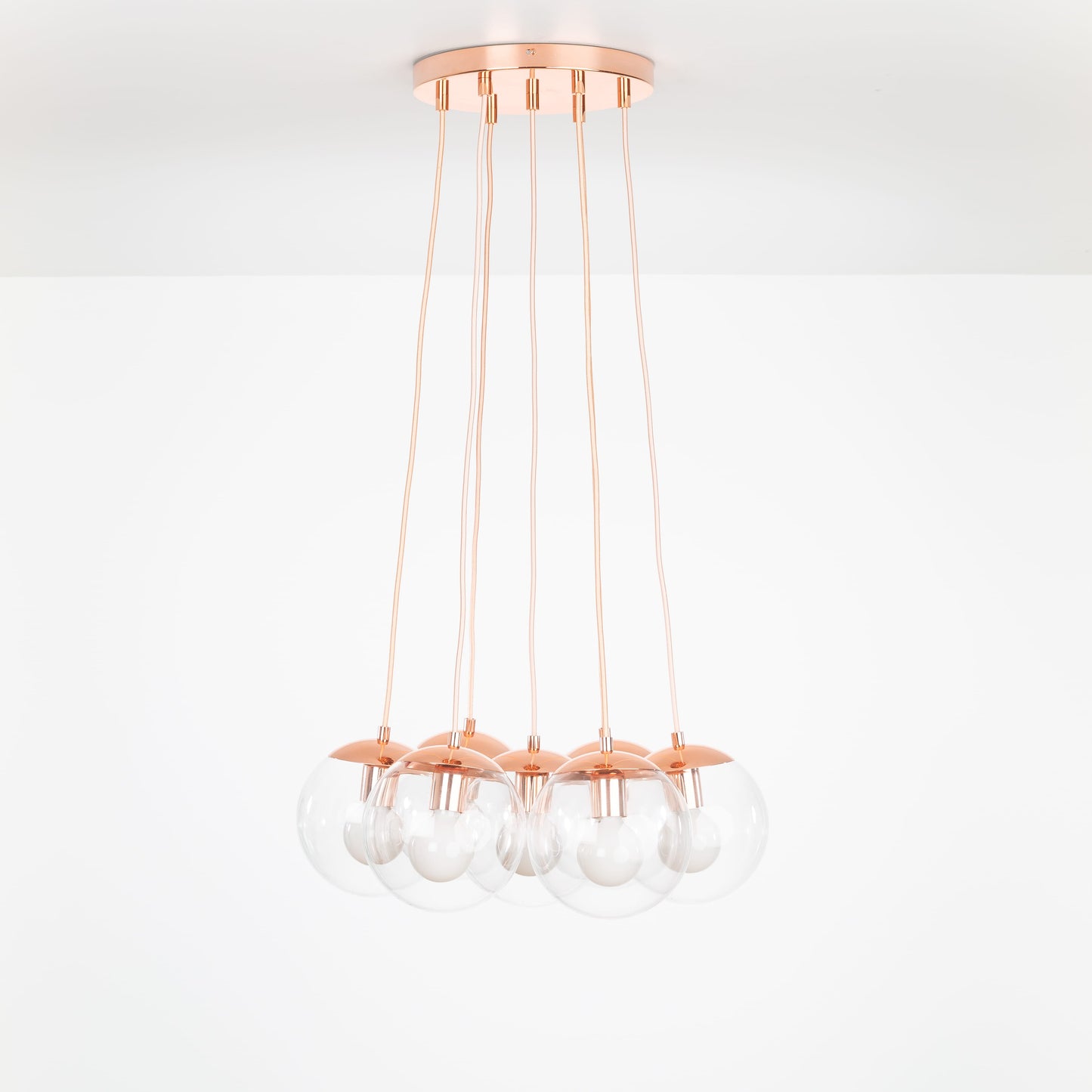 Mod Globe Loop Multiport Chandelier - 8in