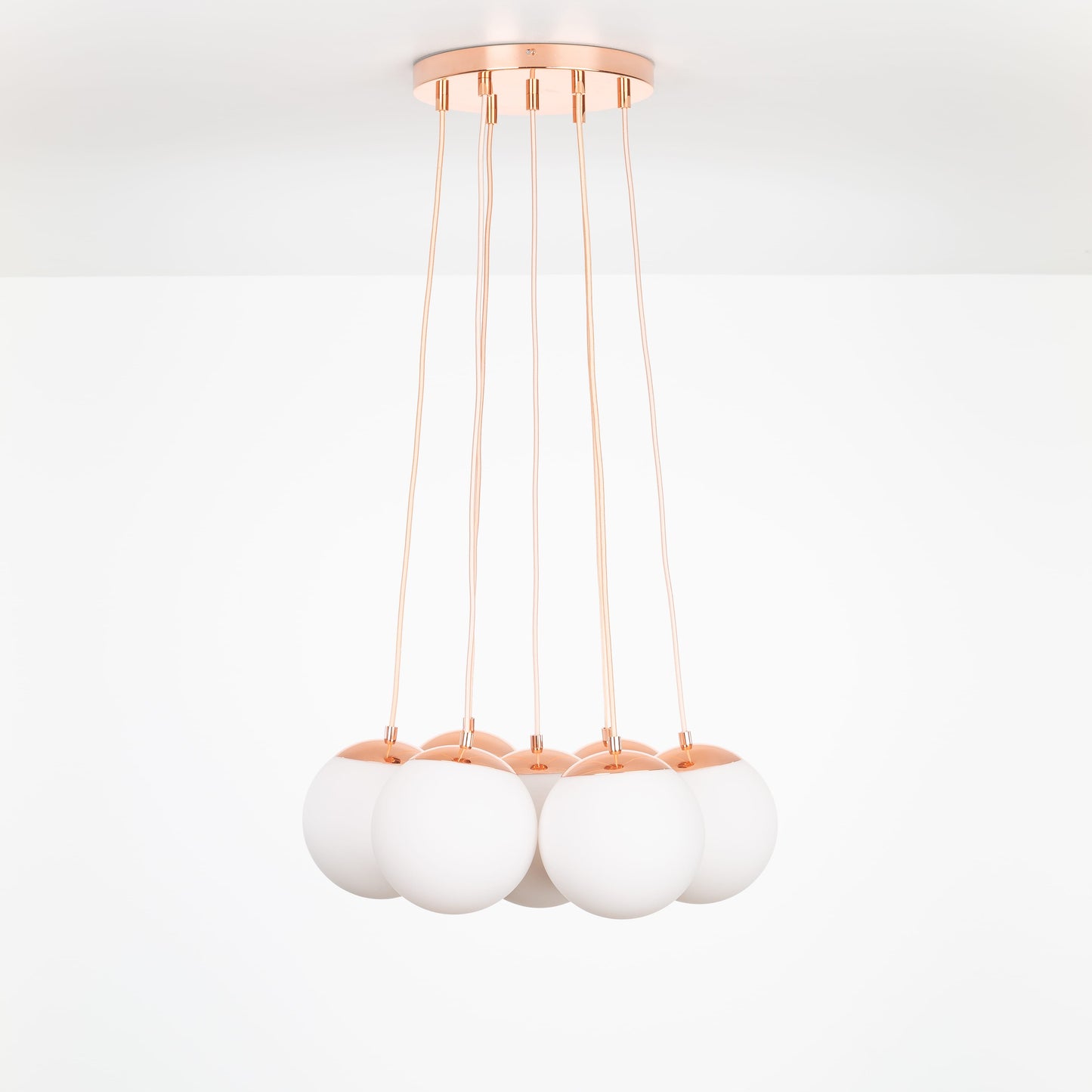 Mod Globe Loop Multiport Chandelier - 8in