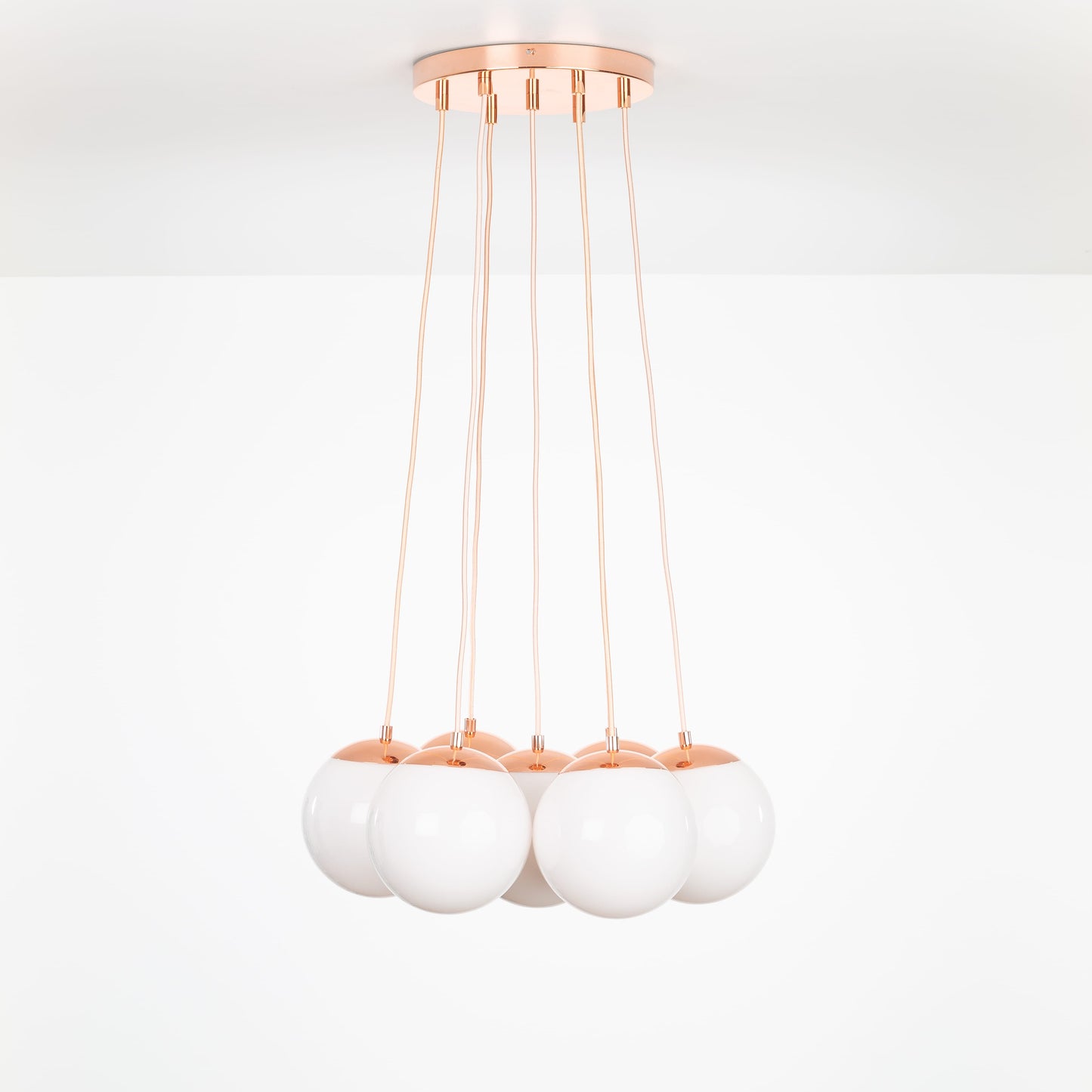 Mod Globe Loop Multiport Chandelier - 8in