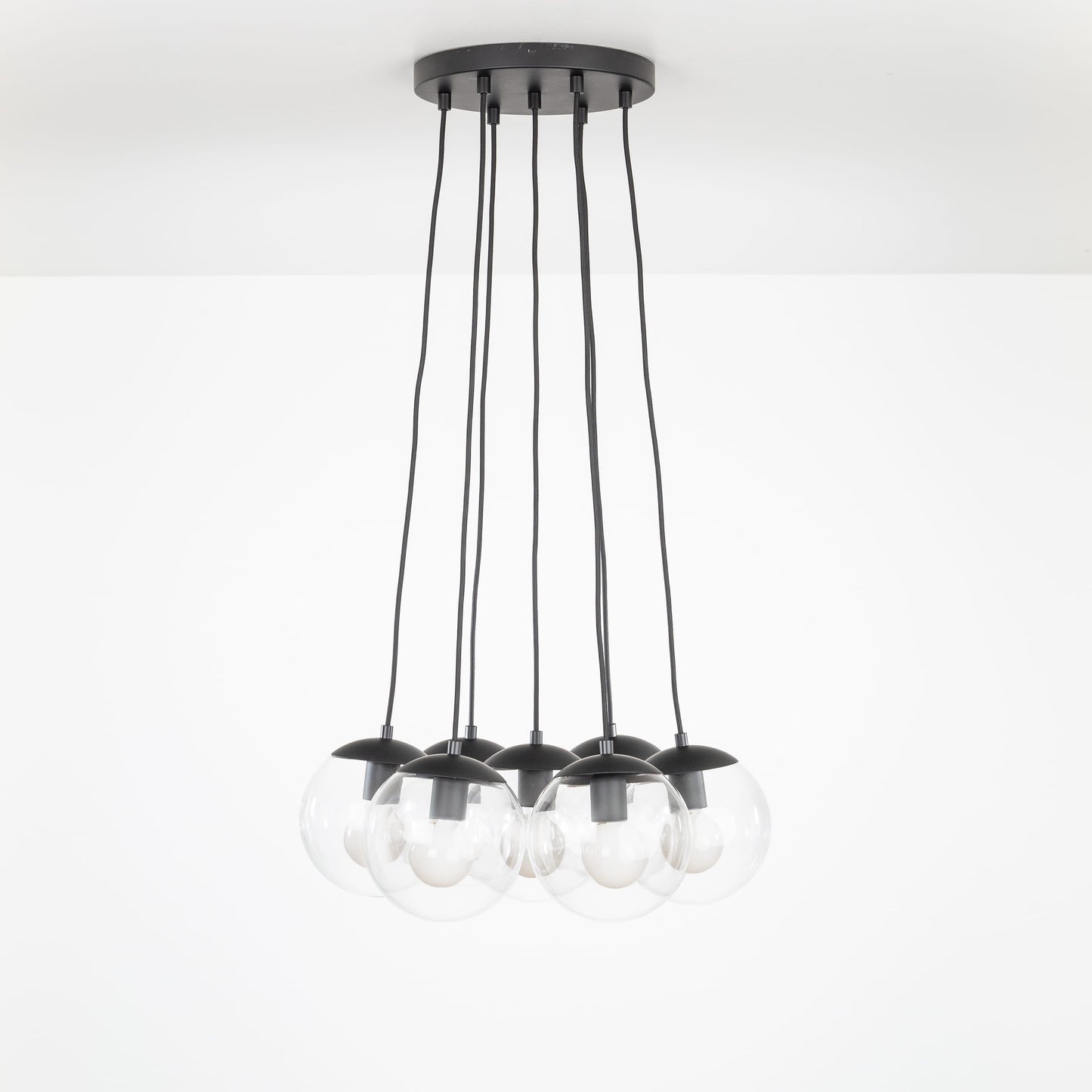 Mod Globe Loop Multiport Chandelier - 8in