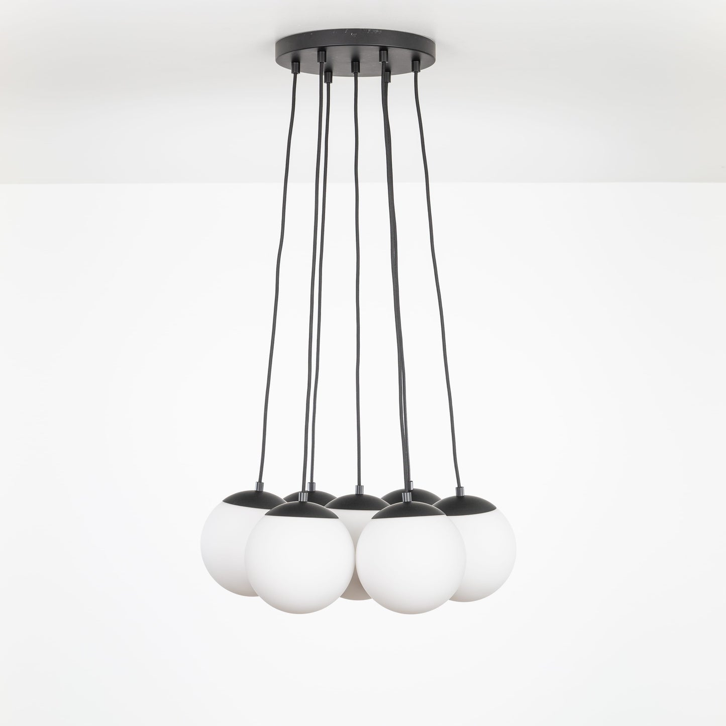 Mod Globe Loop Multiport Chandelier - 8in