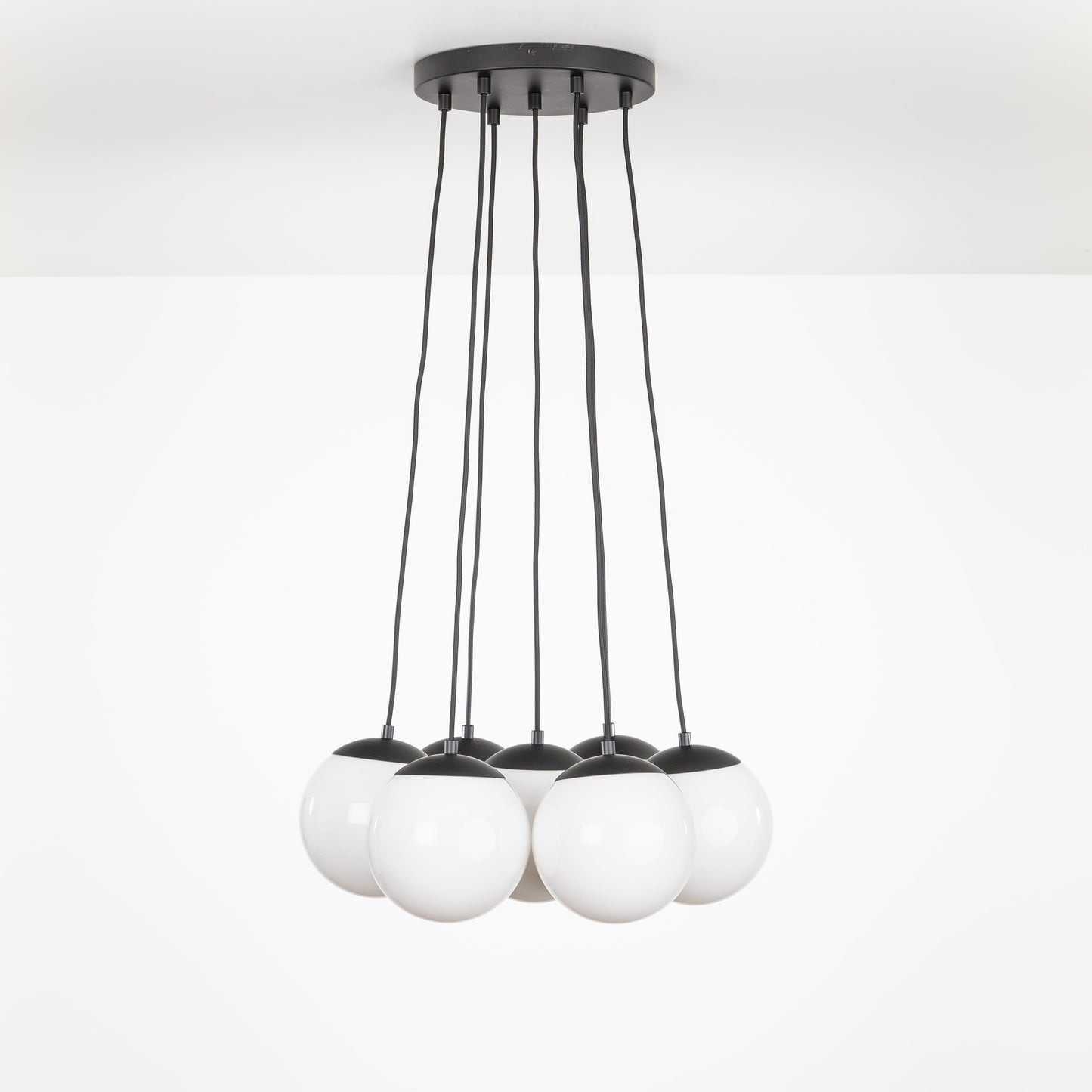 Mod Globe Loop Multiport Chandelier - 8in