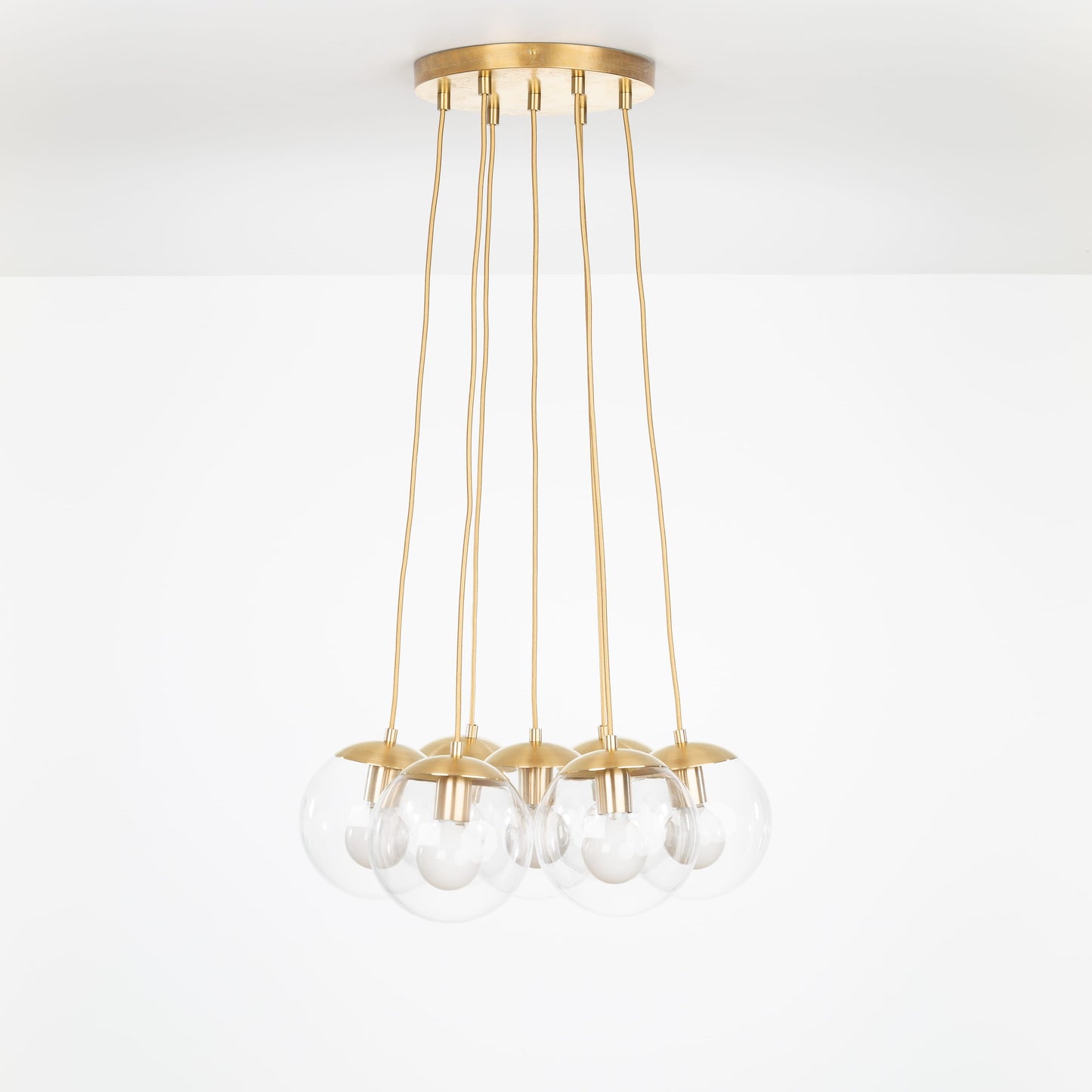 Mod Globe Loop Multiport Chandelier - 8in