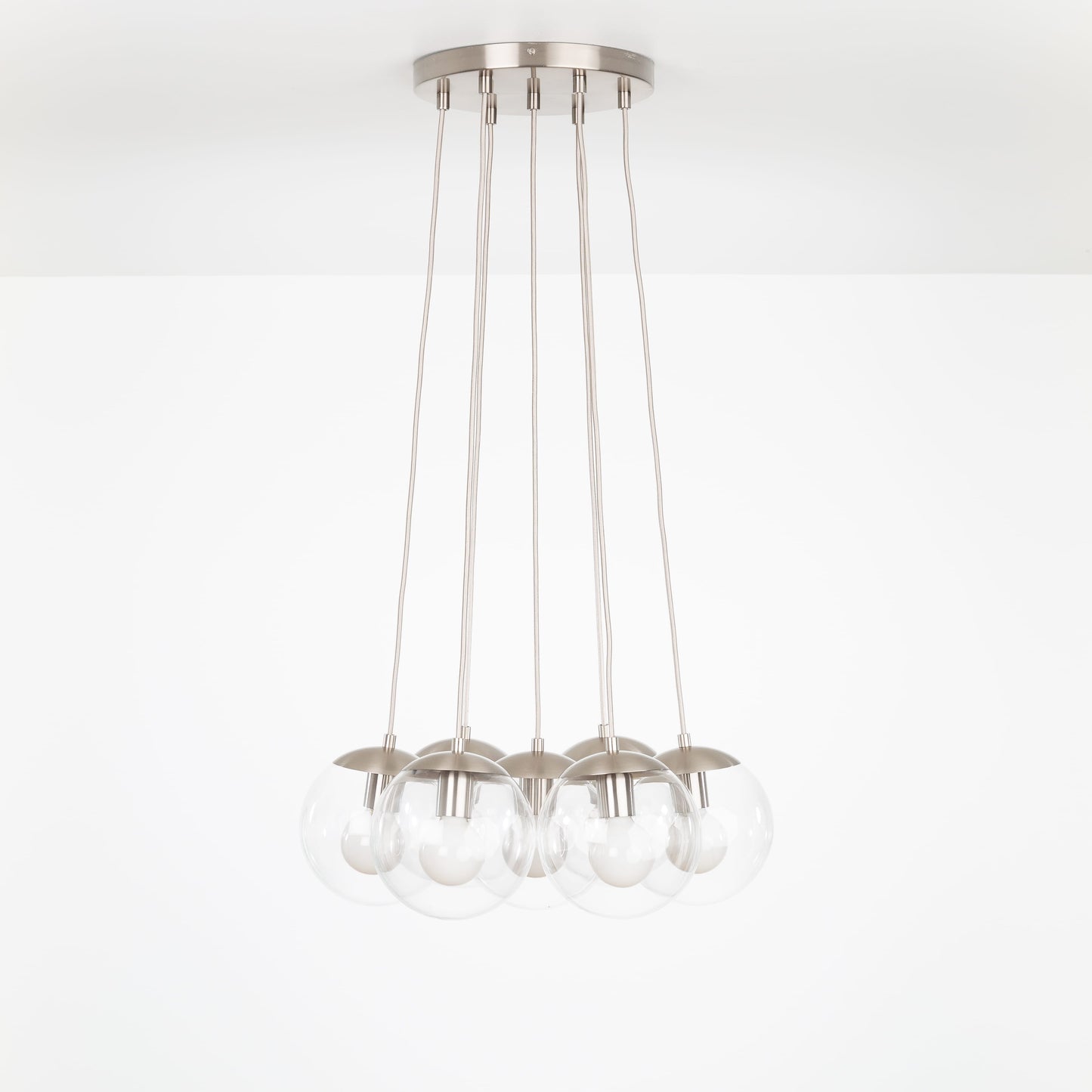 Mod Globe Loop Multiport Chandelier - 8in