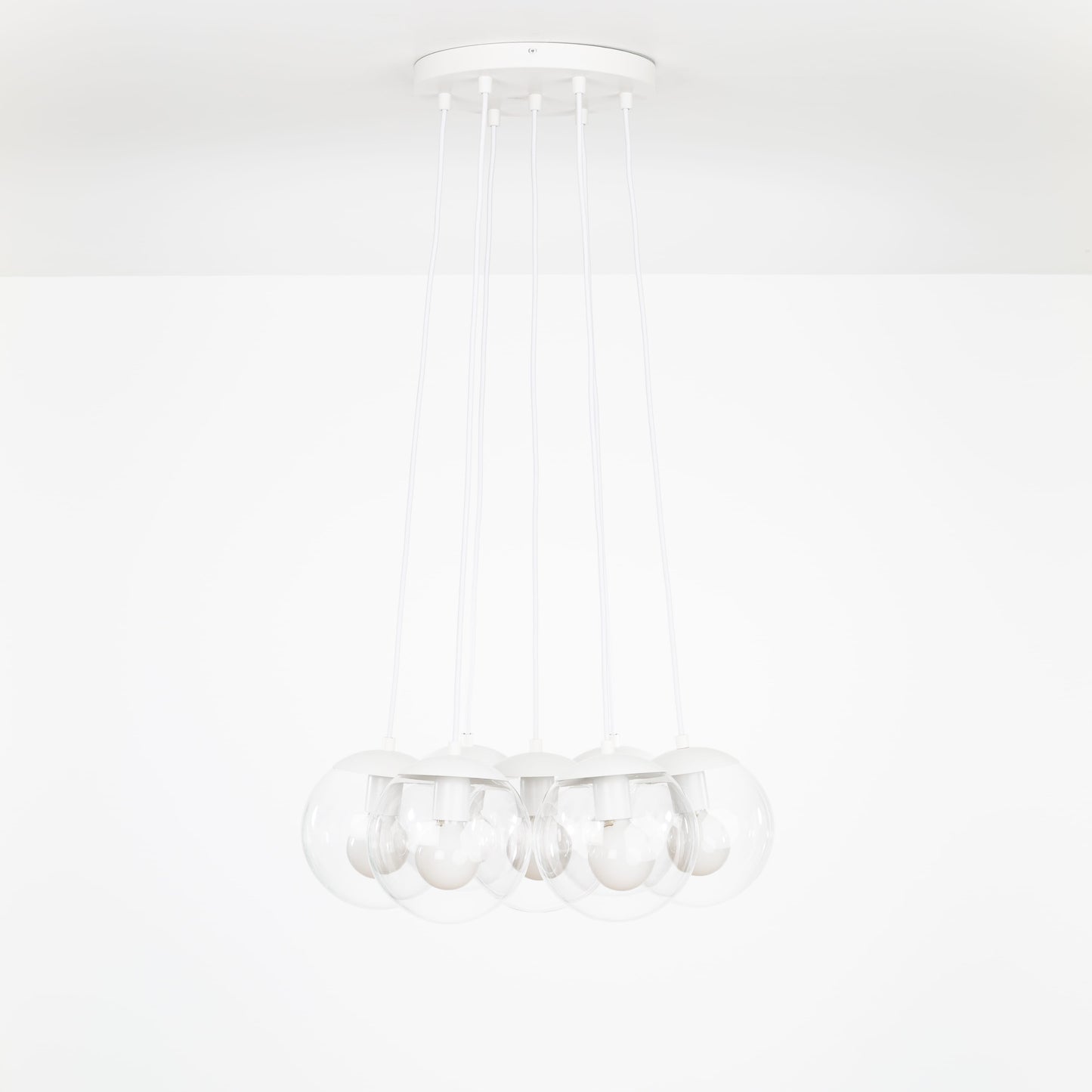 Mod Globe Loop Multiport Chandelier - 8in