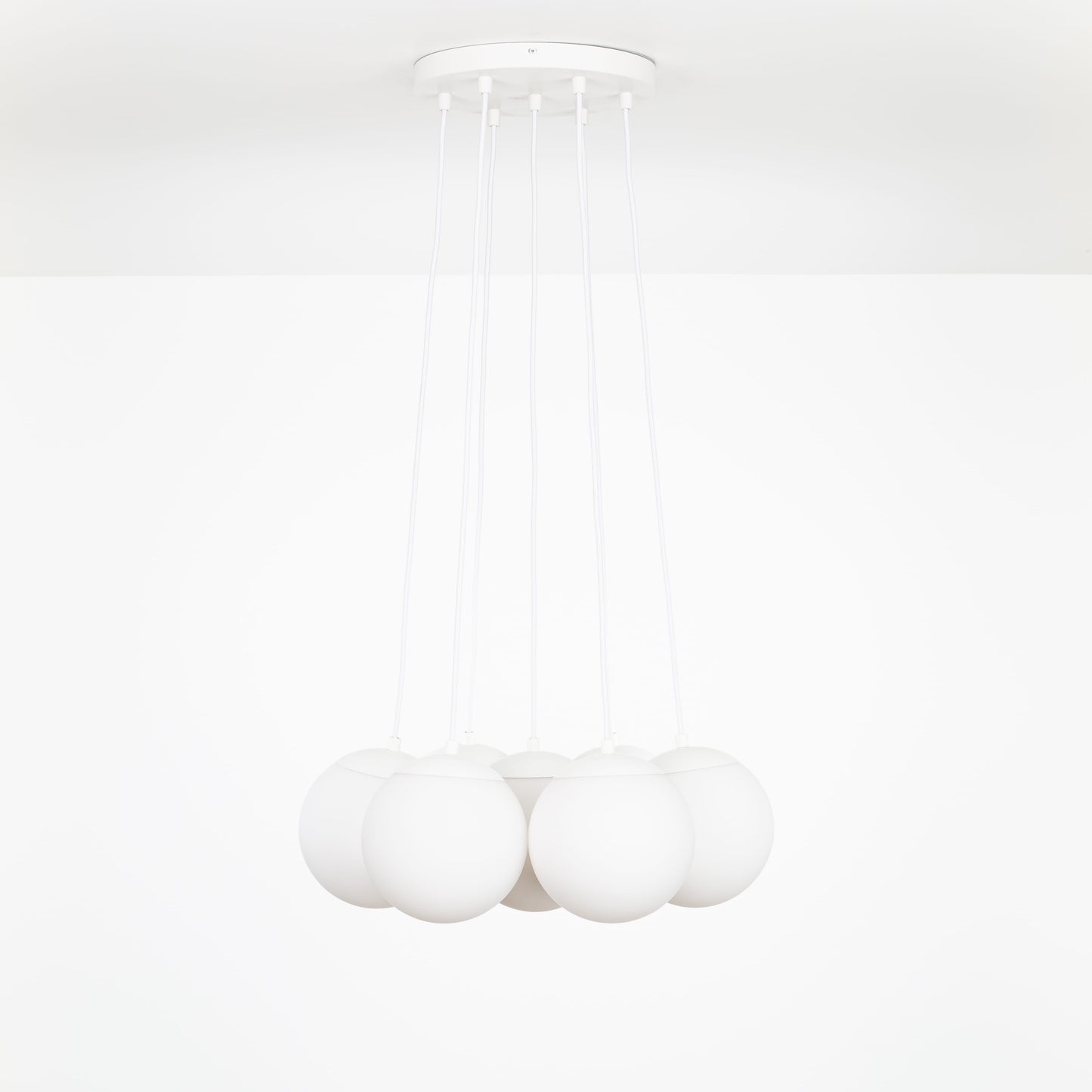 Mod Globe Loop Multiport Chandelier - 8in