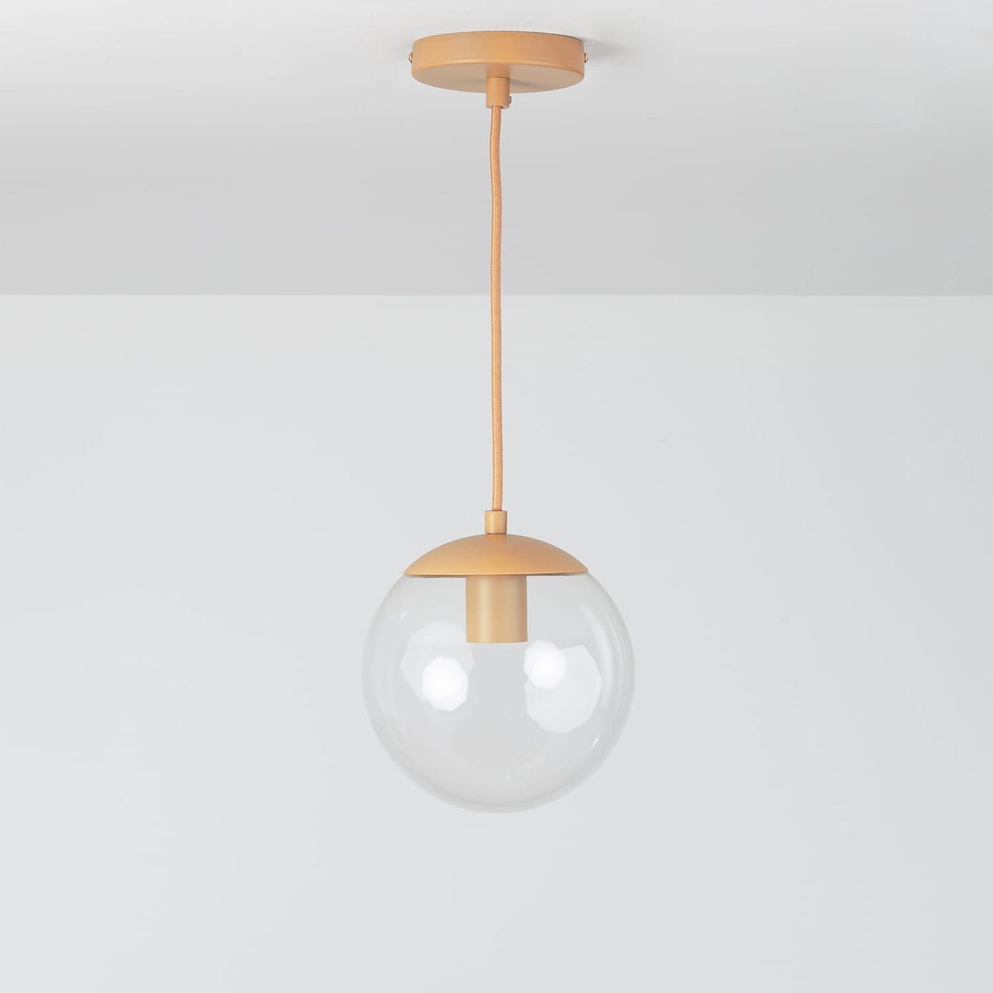 Boutique Mod Glass Globe Ceiling Pendant | 8”