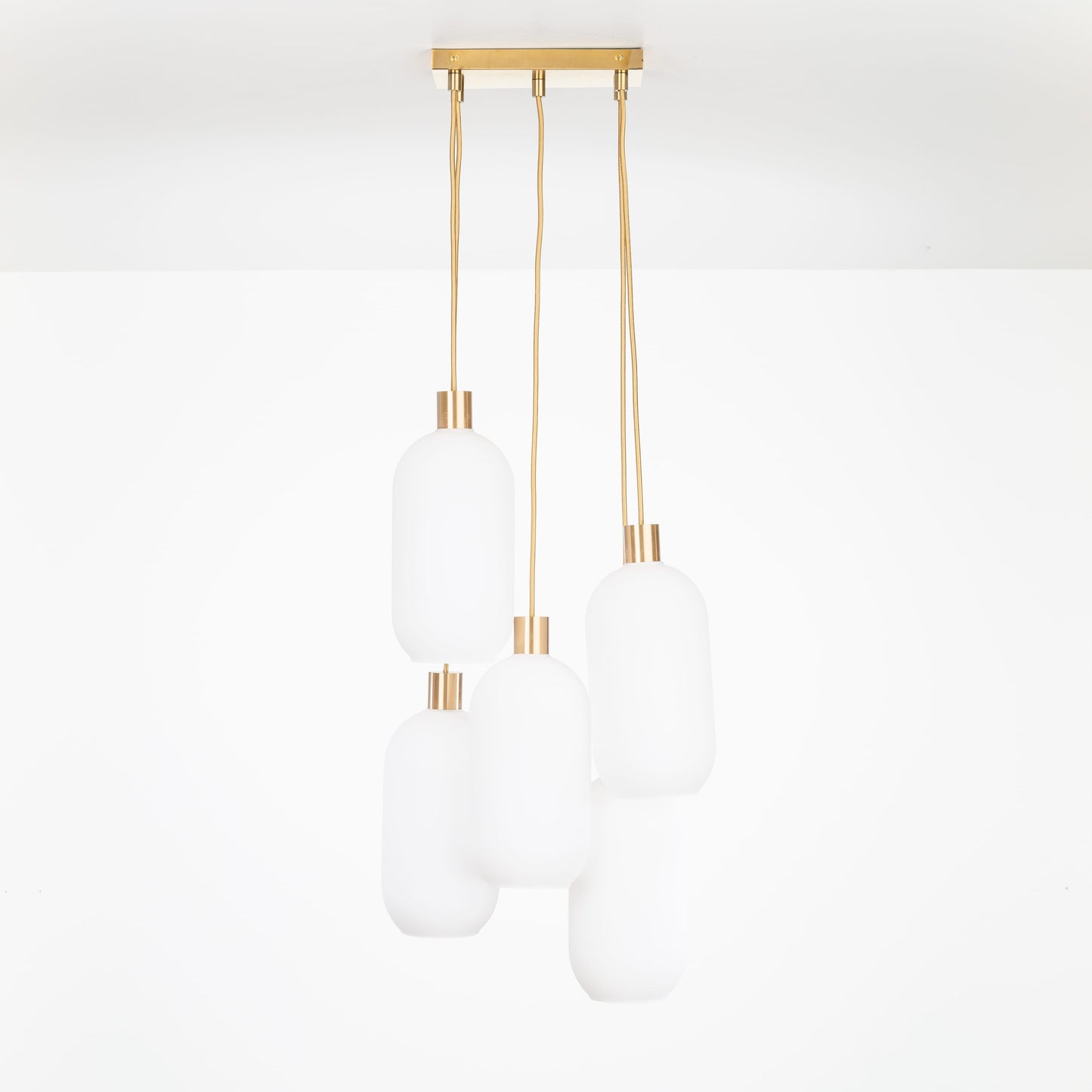 AiO Dash Multiport Chandelier - Glass Pill Shade
