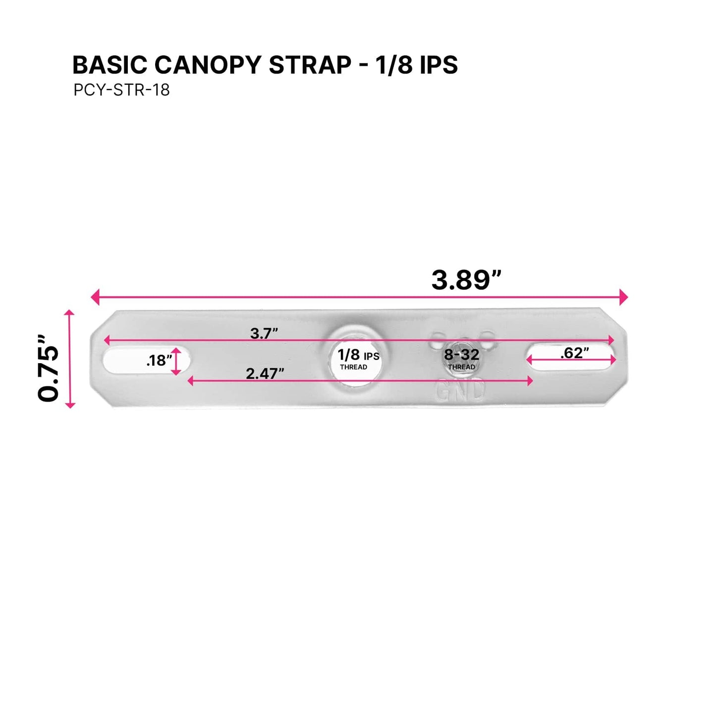 Basic Canopy / Check Ring Strap