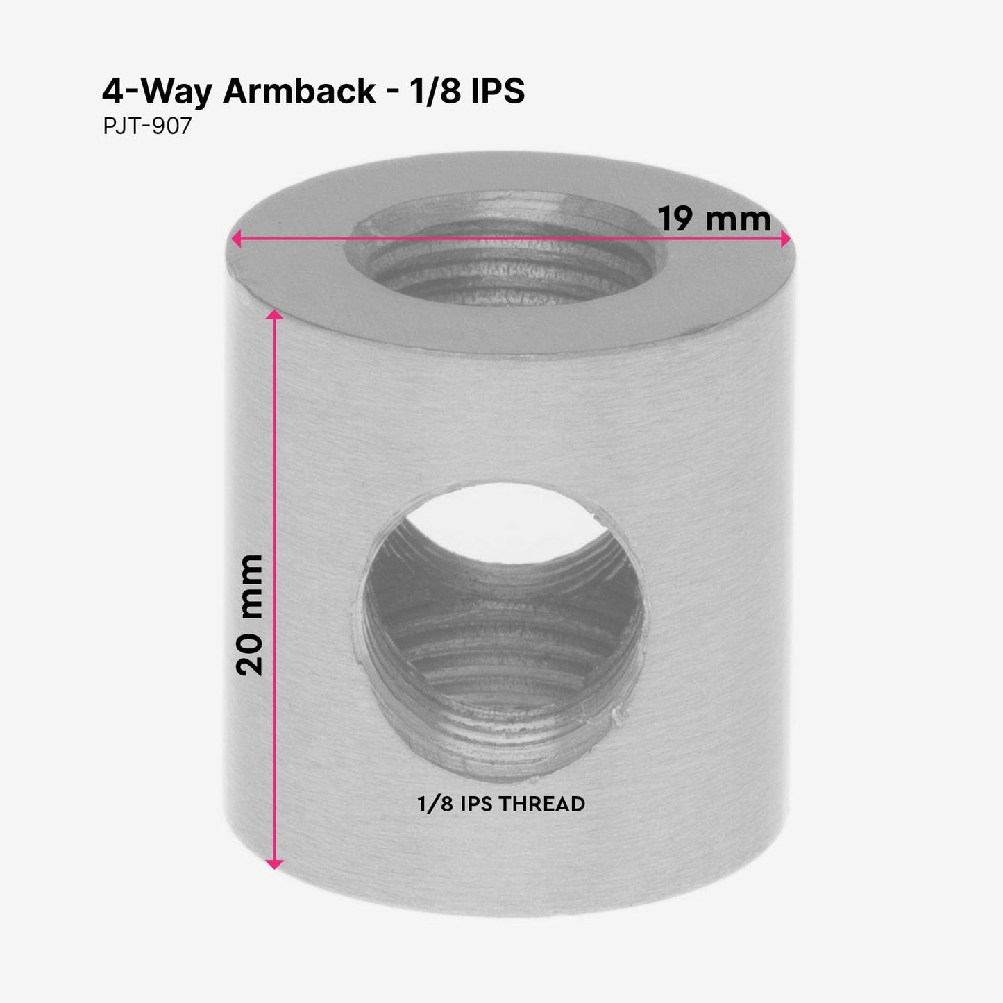 4-Way Armback - 1/8 IPS