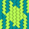 Color: Turquoise & Neon Yellow Houndstooth