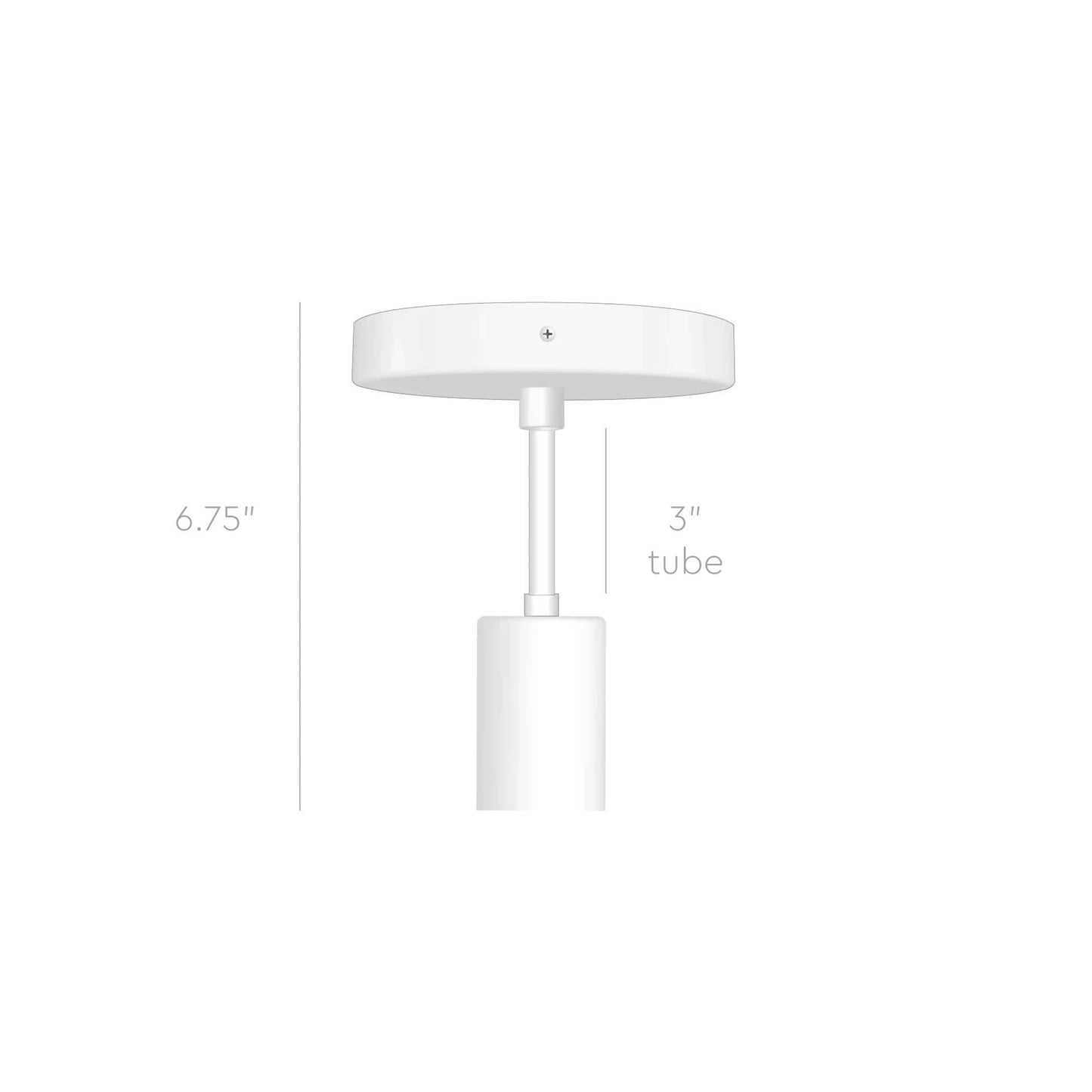 Post Flush Mount Pendant