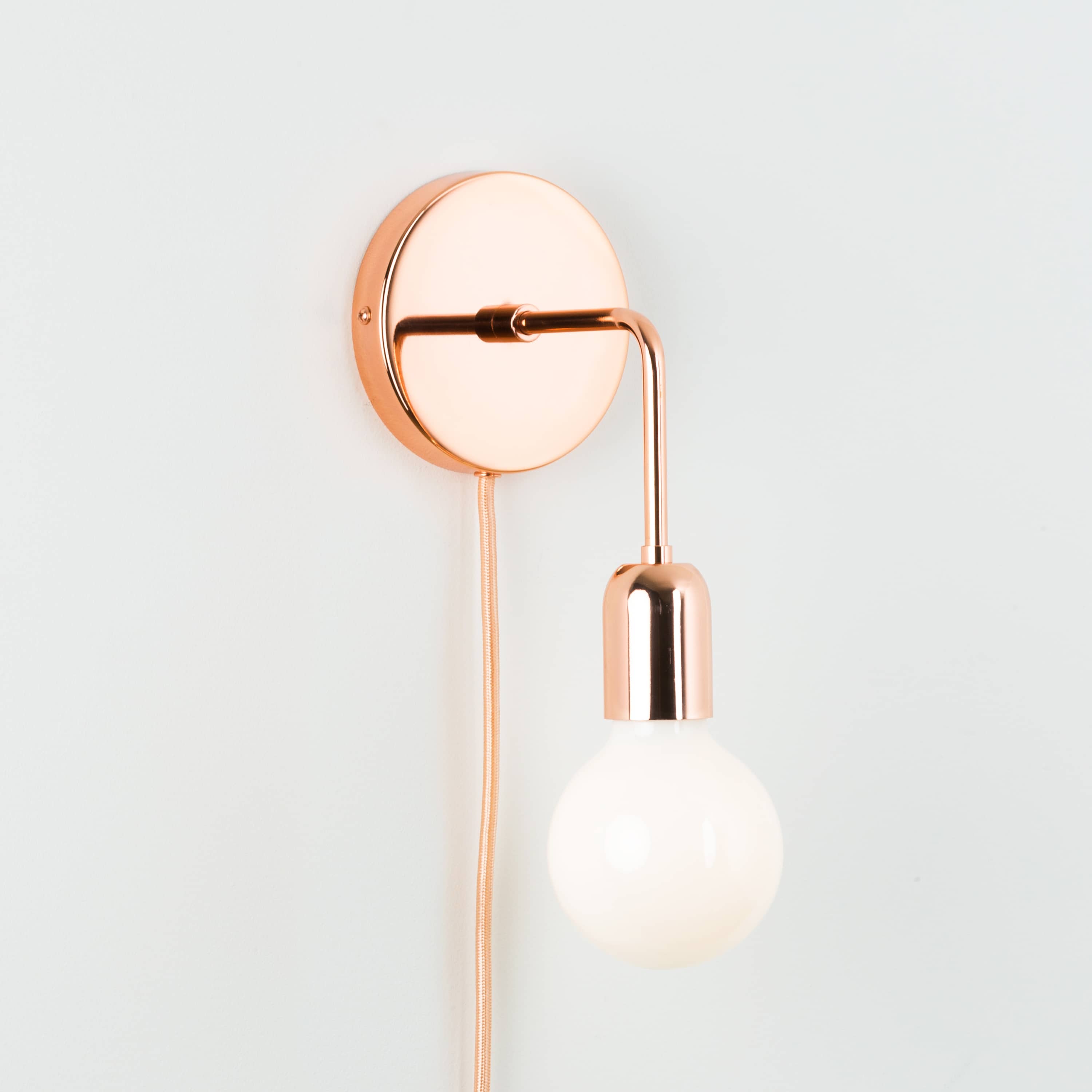 Copper wall store sconce