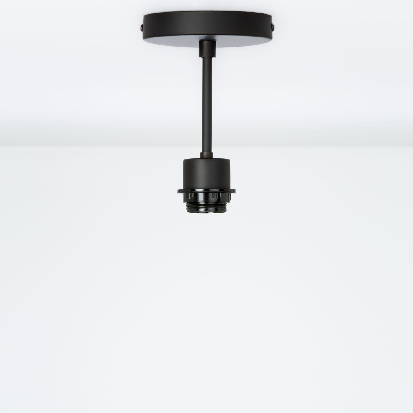 Shade-Ready Post Flush Mount Pendant