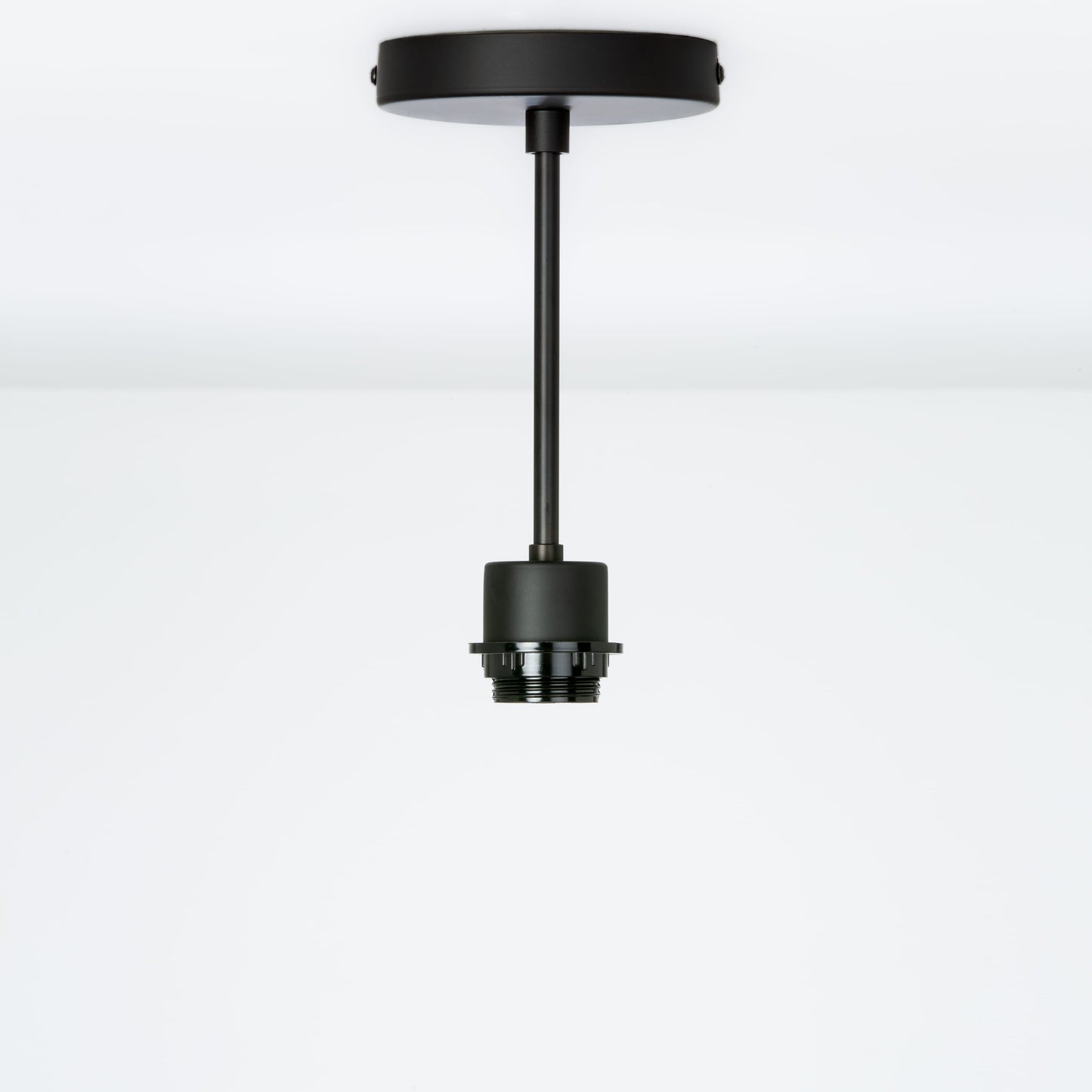 Shade-Ready Post Flush Mount Pendant