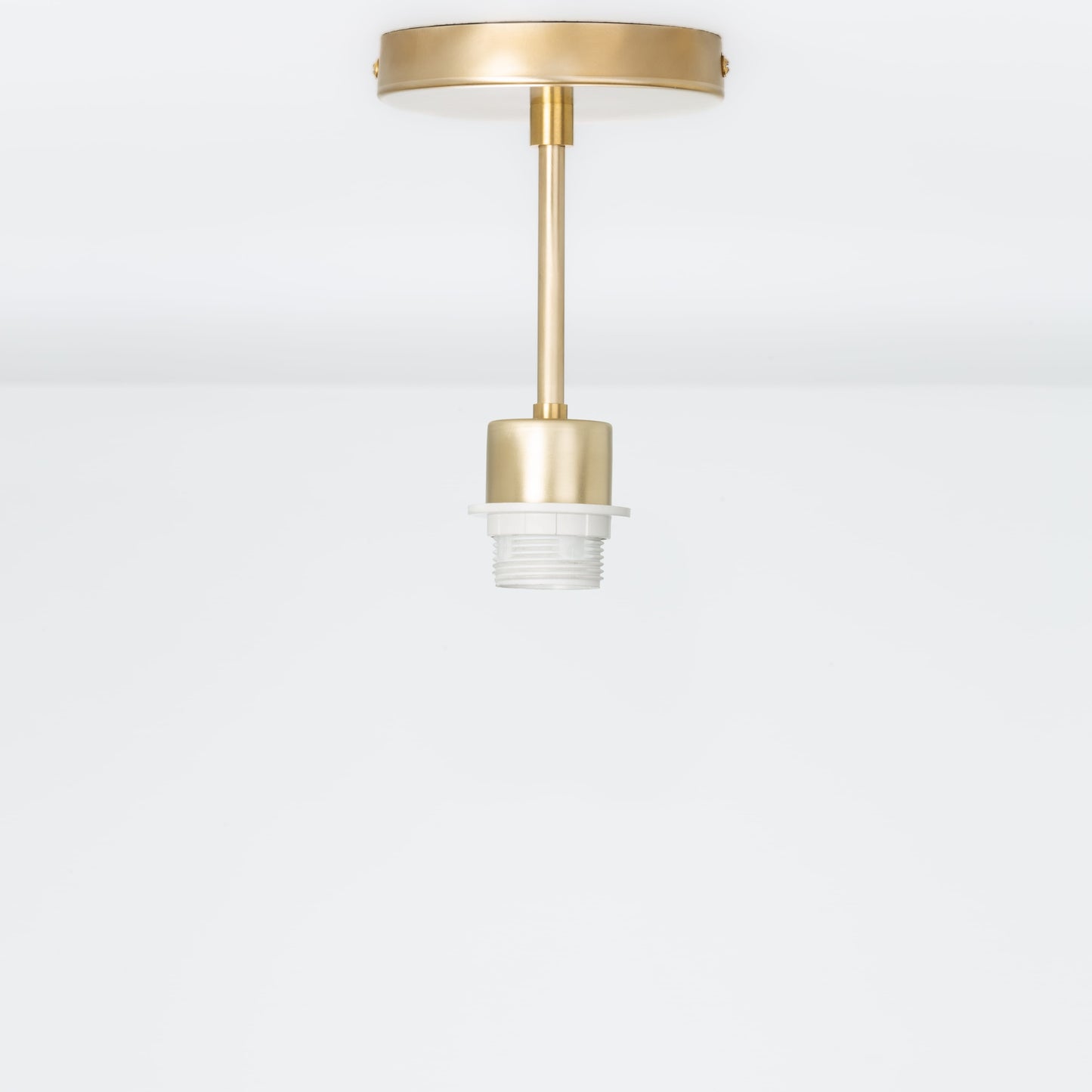 Shade-Ready Post Flush Mount Pendant