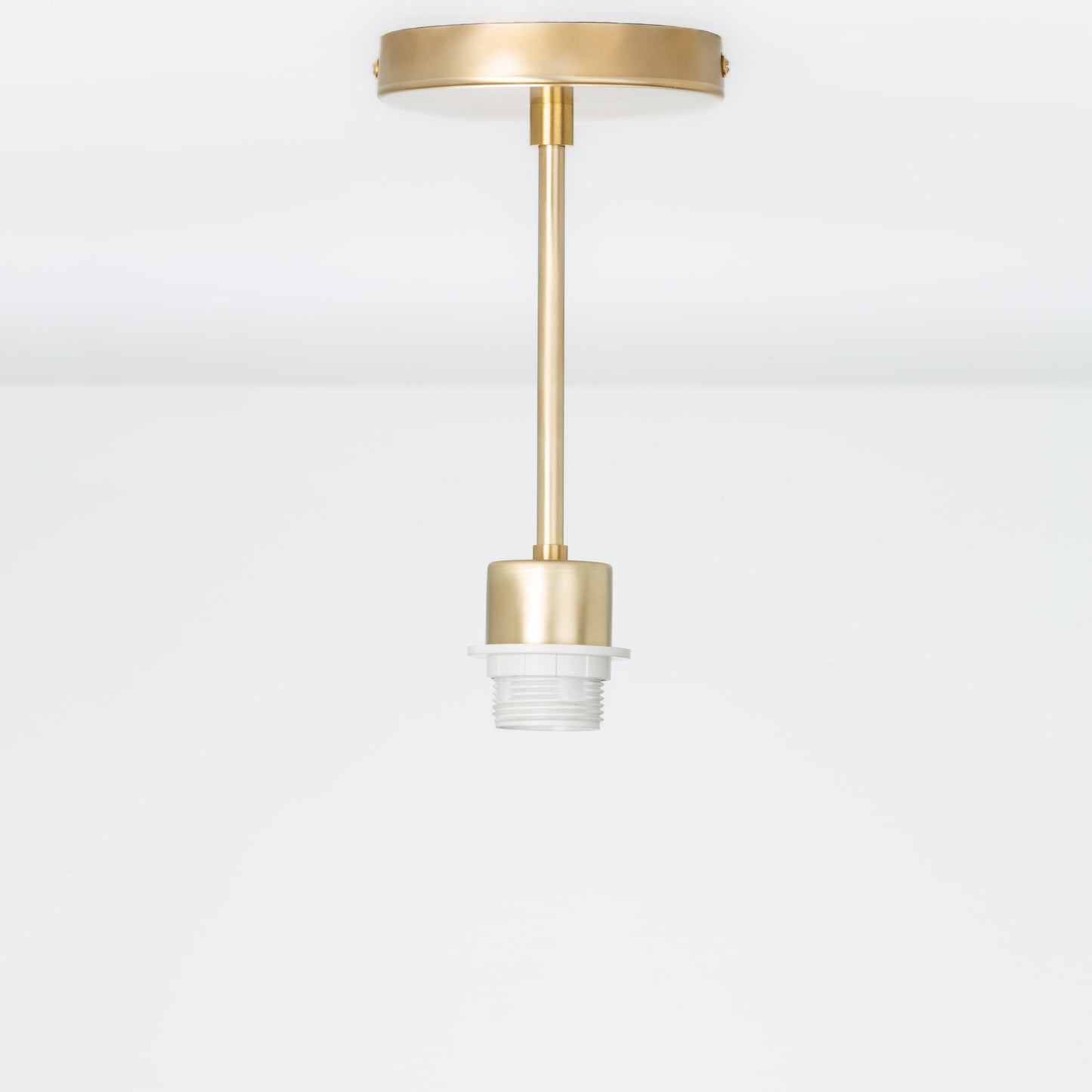 Shade-Ready Post Flush Mount Pendant