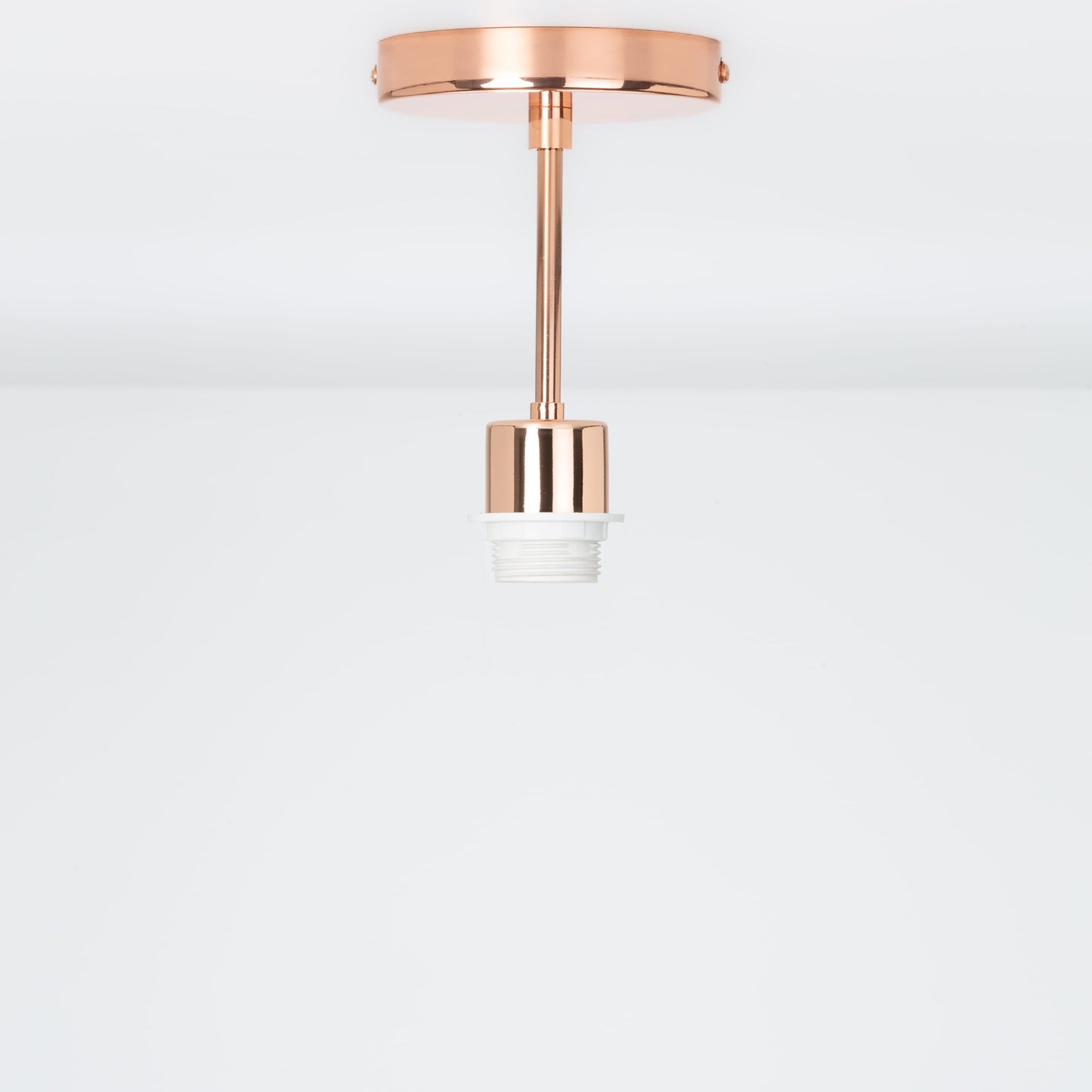 Shade-Ready Post Flush Mount Pendant
