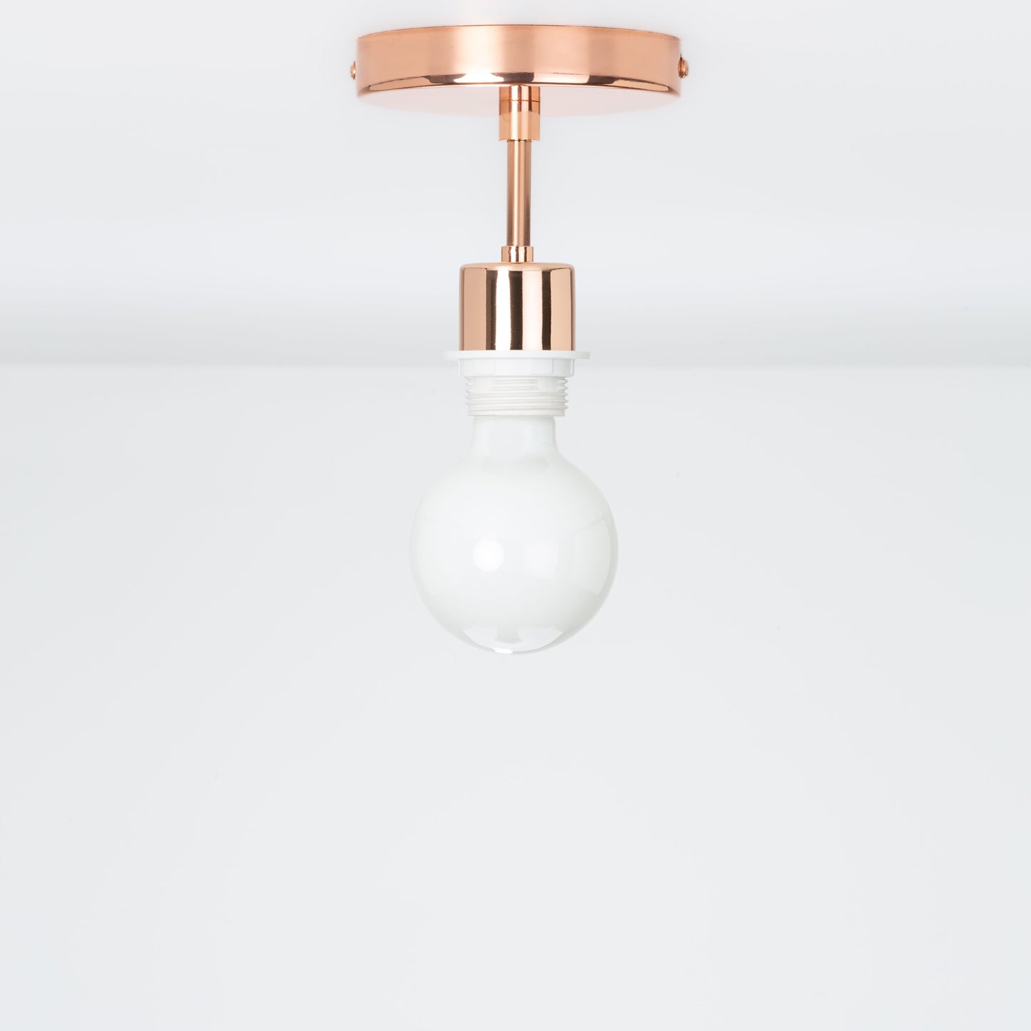 Shade-Ready Post Flush Mount Pendant