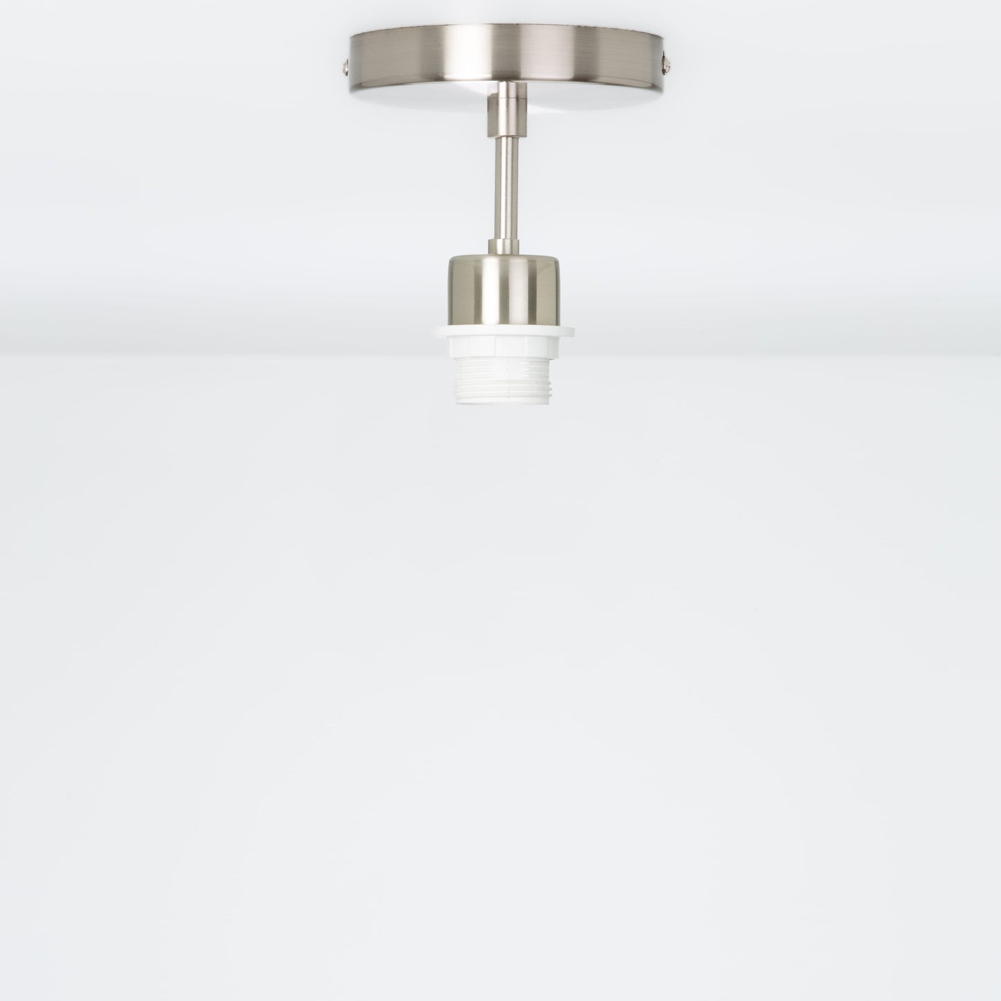 Shade-Ready Post Flush Mount Pendant