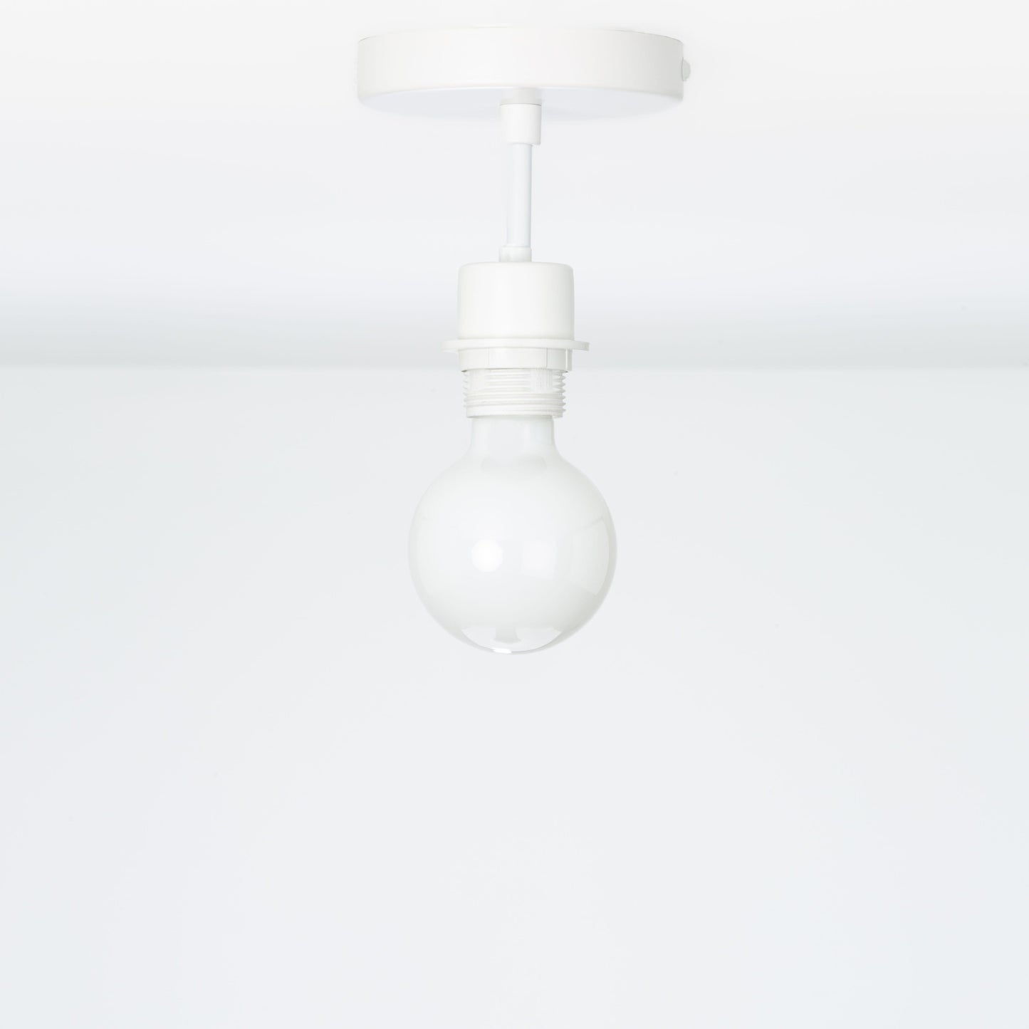 Shade-Ready Post Flush Mount Pendant