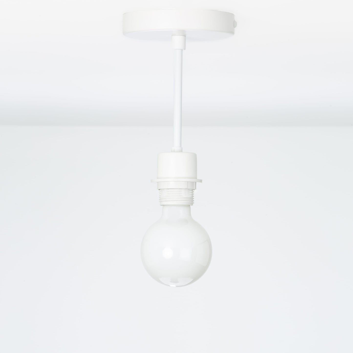 Shade-Ready Post Flush Mount Pendant