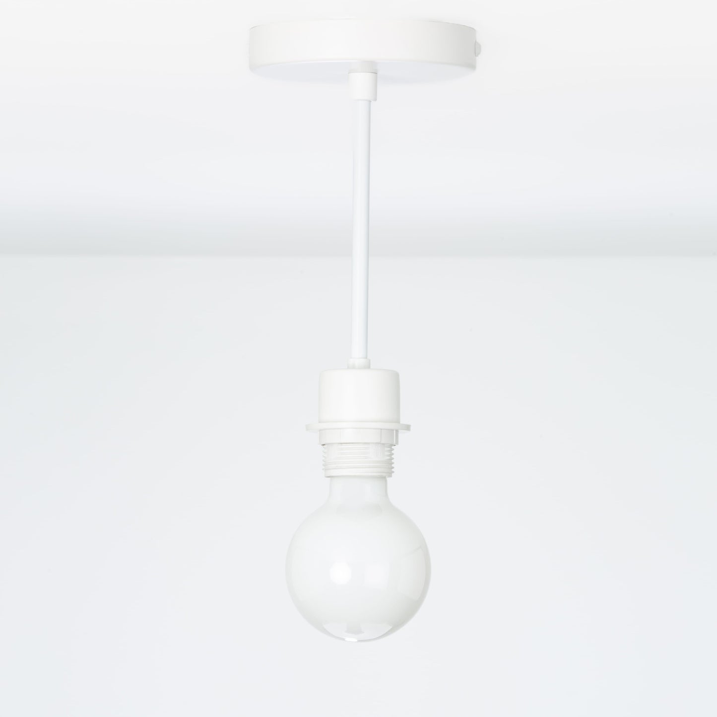 Shade-Ready Post Flush Mount Pendant