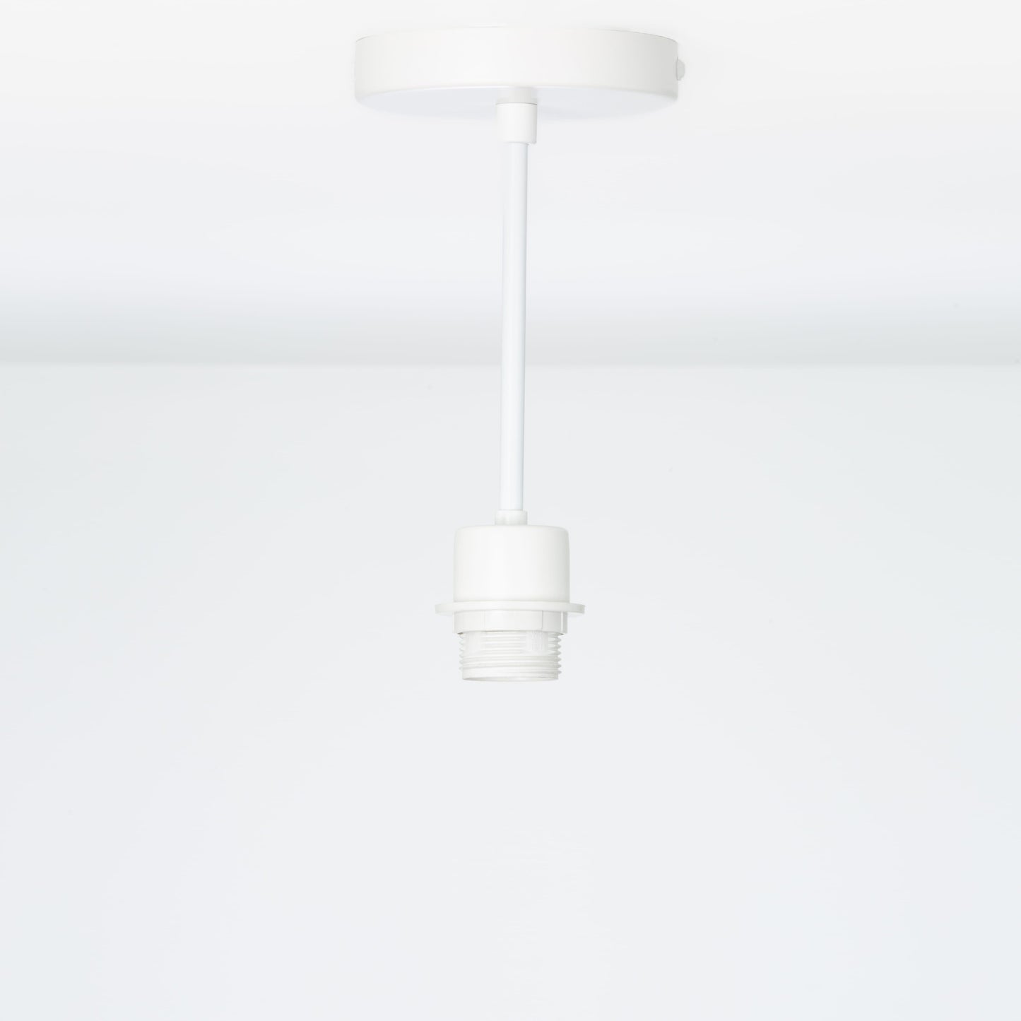 Shade-Ready Post Flush Mount Pendant