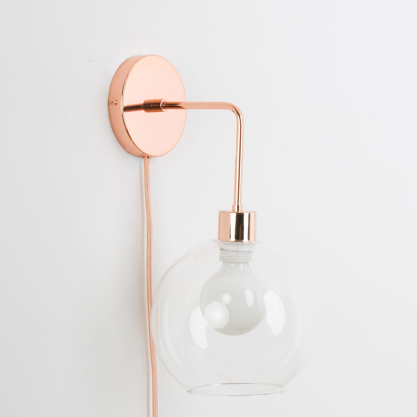 Plug-In Bend Solo 8in Globe Sconce