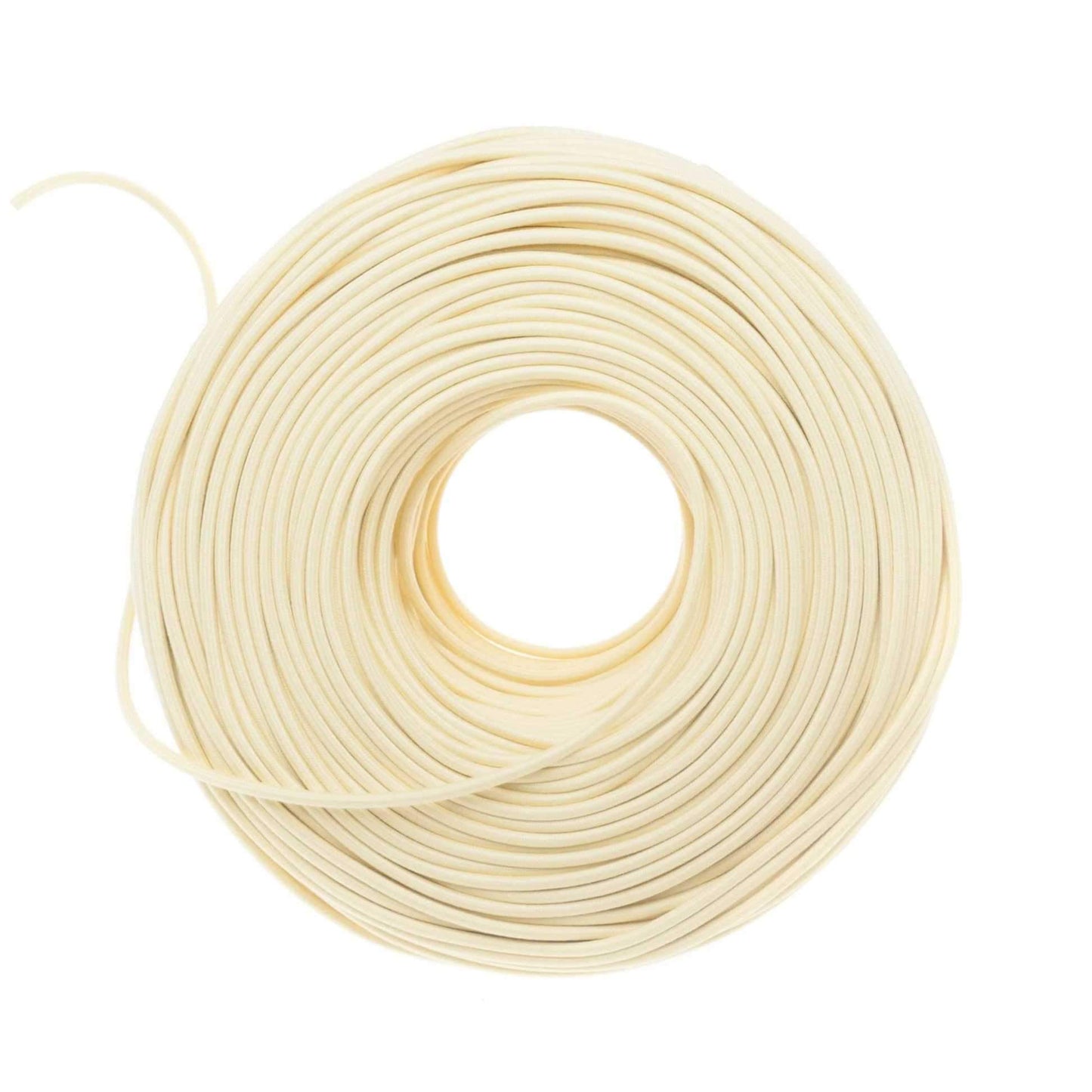 DIY Fabric Wire by the Foot - Pale Yellow (Cotton Blend)