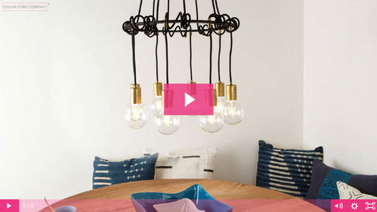 Making a Floral Craft Ring Chandelier