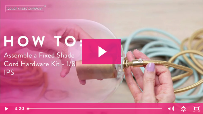 How To Assemble a Fixed Shade Cord Hardware Kit - 1/8 IPS