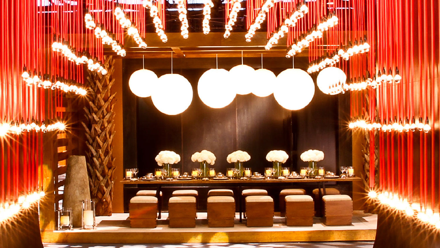 A Beauty in Red Lighting Installation | Color Cord Company