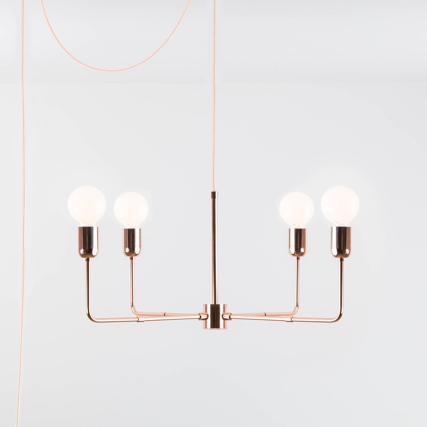 Customize: 4-Arm Bend Plug-In Chandelier