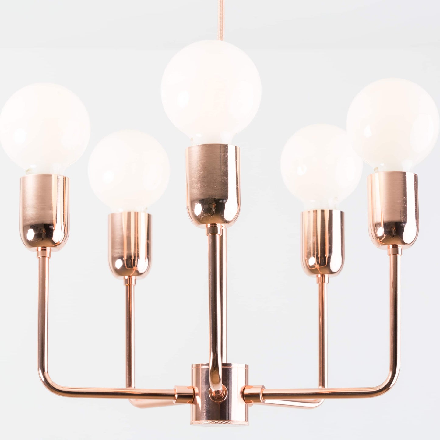Customize: 5-Arm Bend Plug-In Chandelier