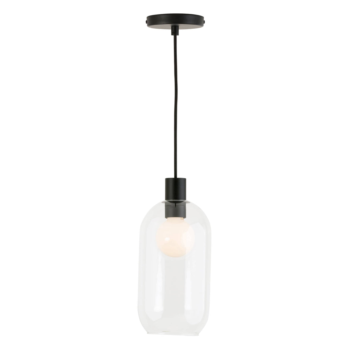 Glass Pill AiO Pendant - Chroma Studio Black / Clear