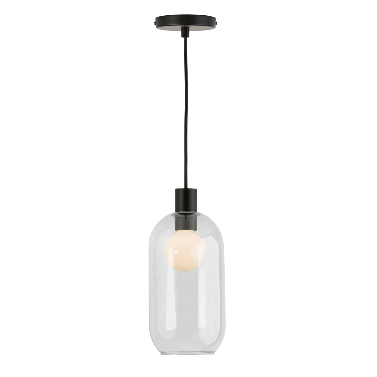 Glass Pill AiO Pendant - Chroma Studio Black / Smoke