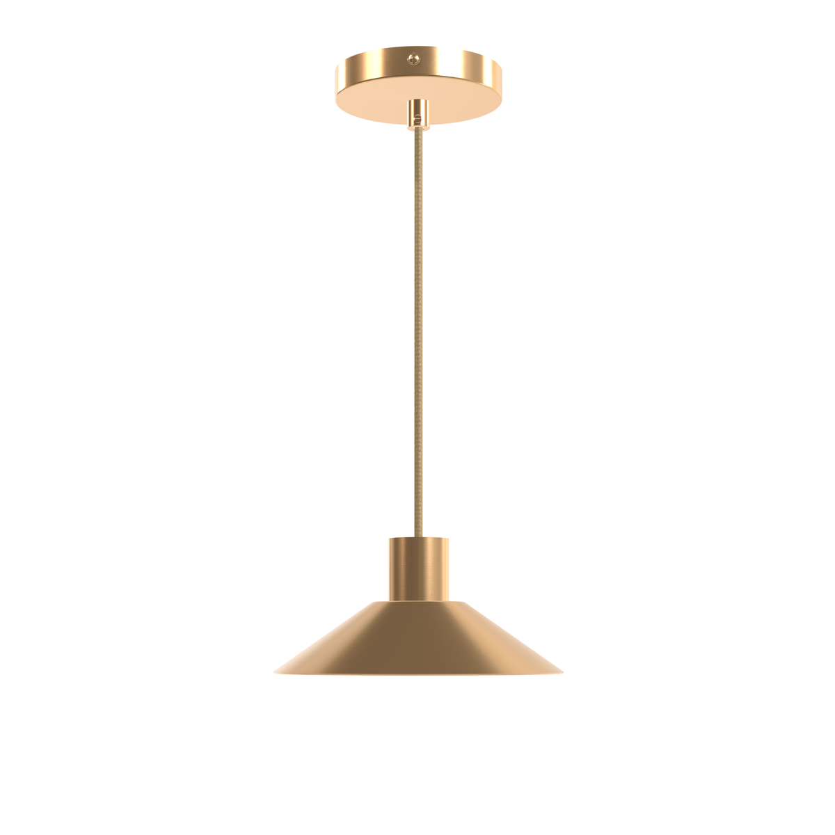 Slope AiO Pendant - Chroma Studio Satin Brass / Mini Slope