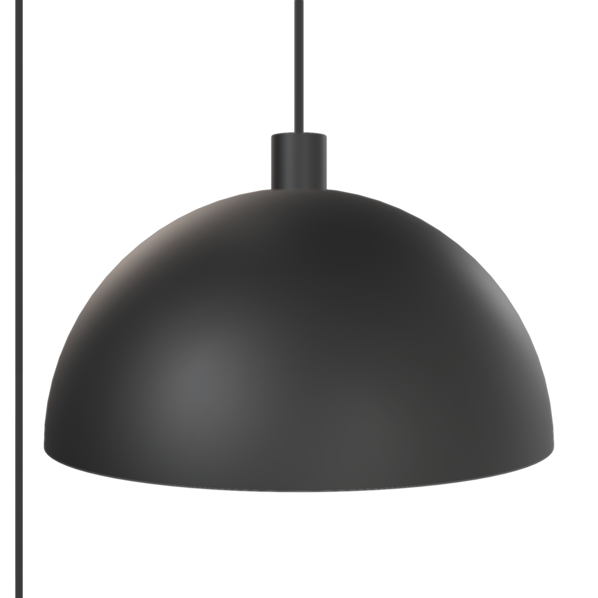 Horizon Dome AiO Plug-In Pendant - Chroma Studio | 7" or 16" Shade Black / 16 Inch