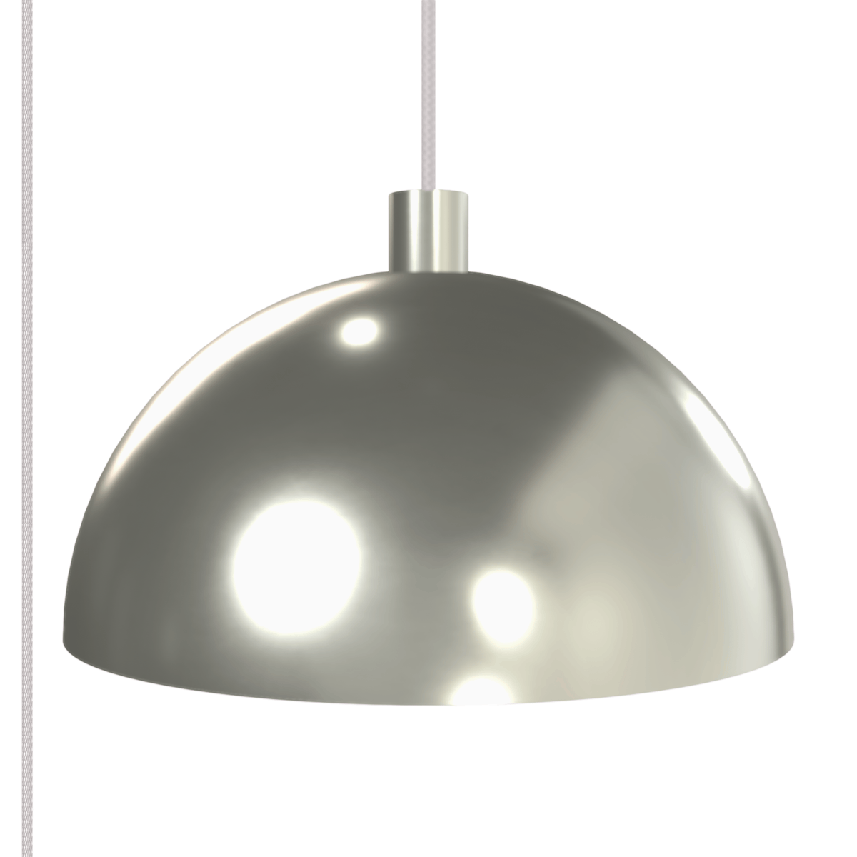 Horizon Dome AiO Plug-In Pendant - Chroma Studio | 7" or 16" Shade Nickel / 16 Inch